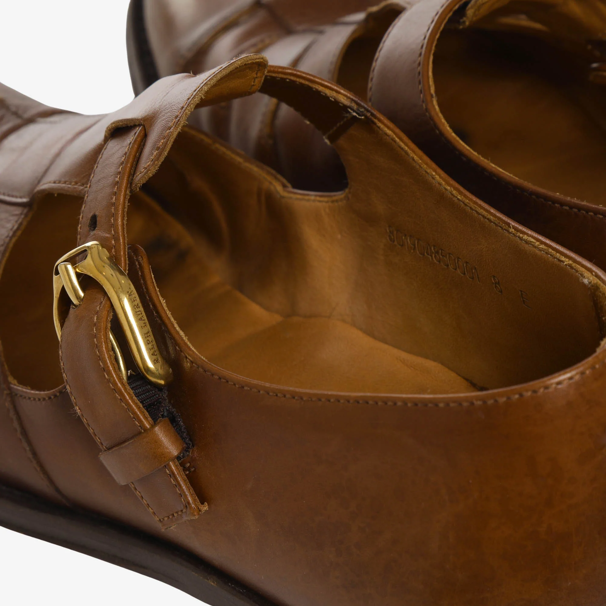 Purple Label Burnished Leather Fisherman Sandal - Image 6
