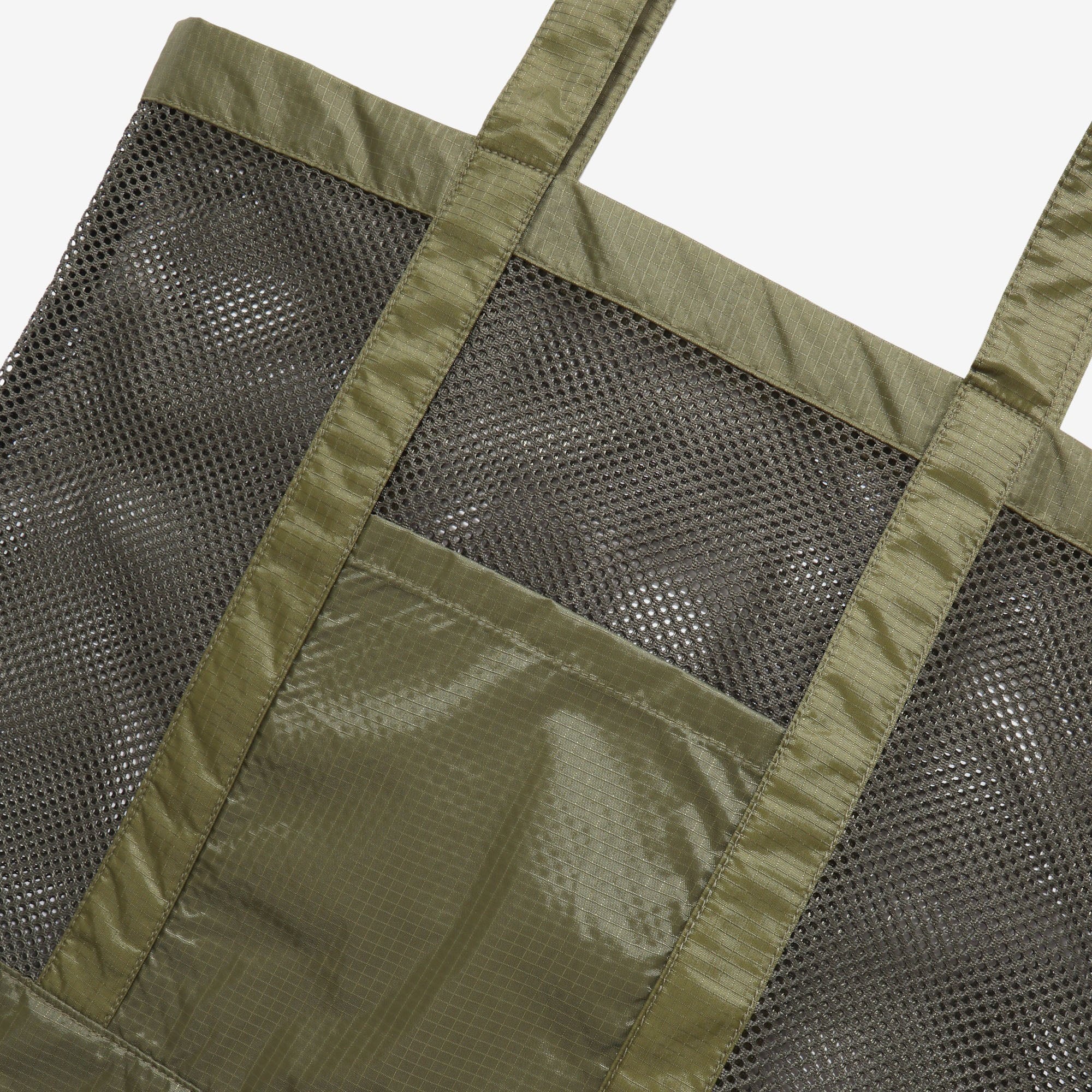 Rip Stop Mesh Tote Bag (Olive) - Image 3