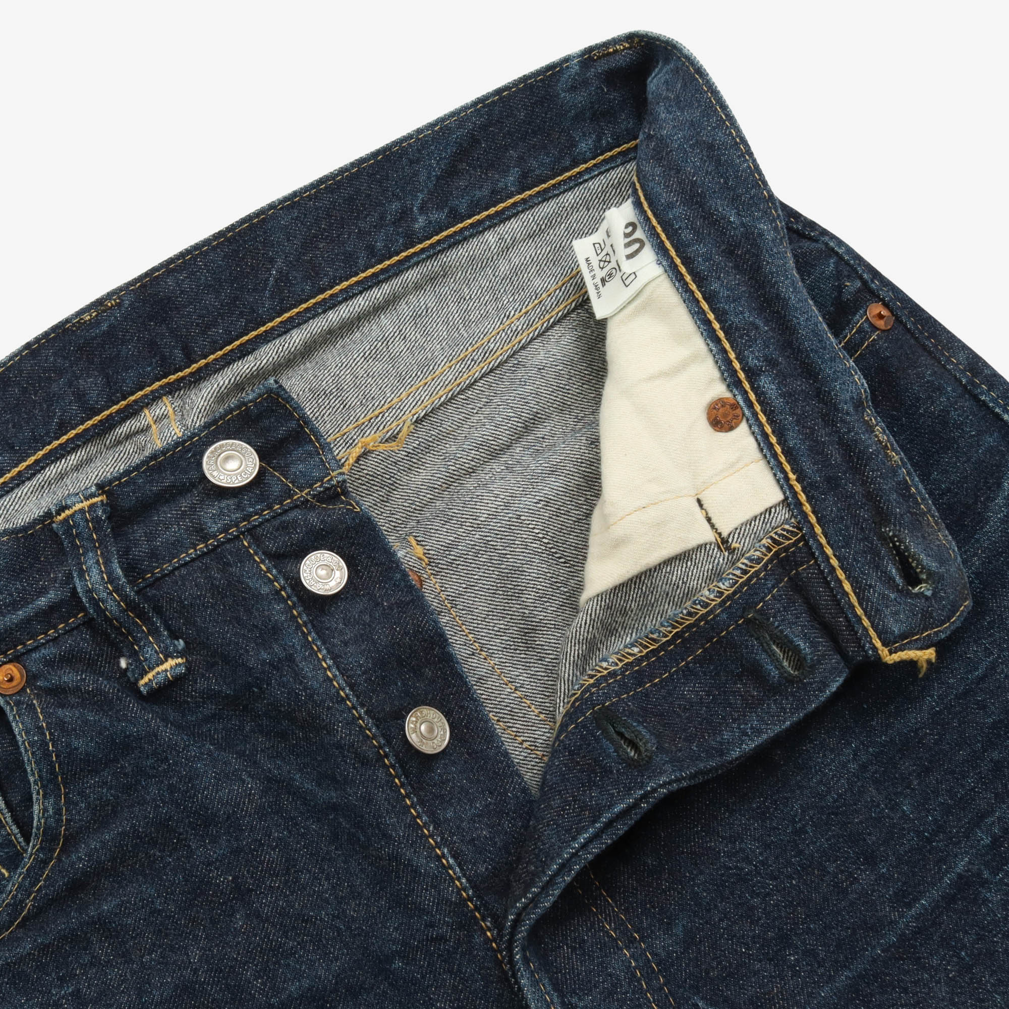 S1000XX Dead Stock Blue Selvedge Jeans (30W X 29.5L) - Image 3