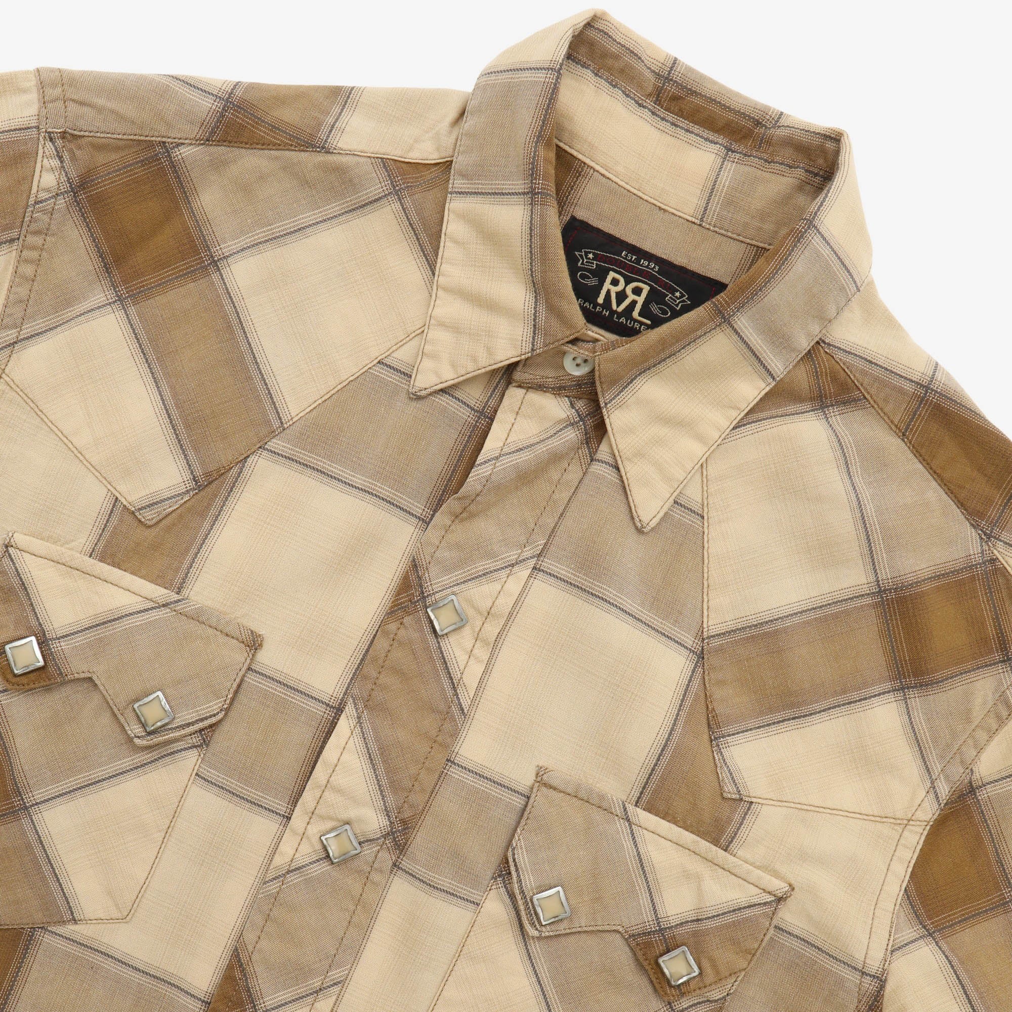 Sawtooth Check Western Shirt - Image 3