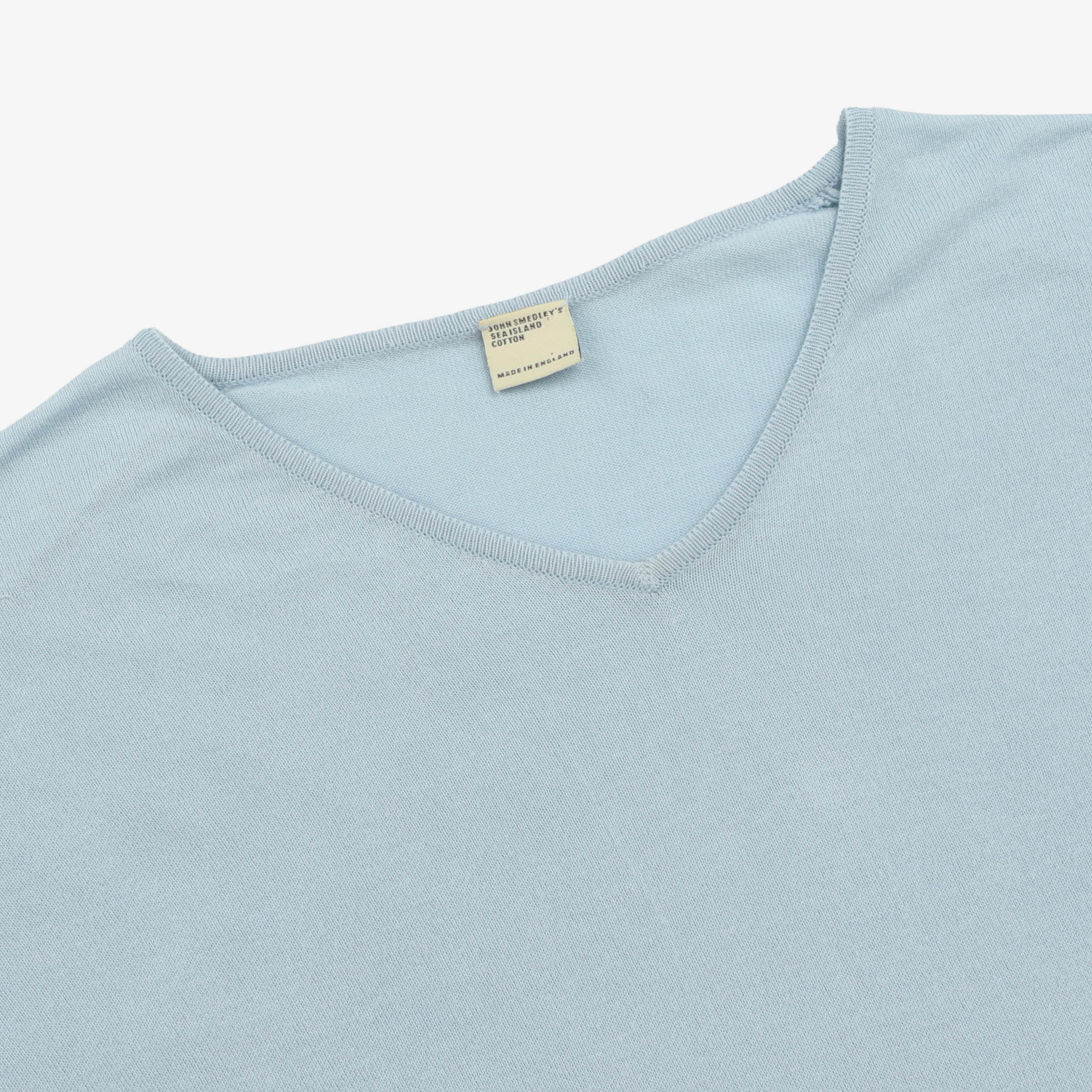 Sea Island Knit V Neck Tee - Image 5
