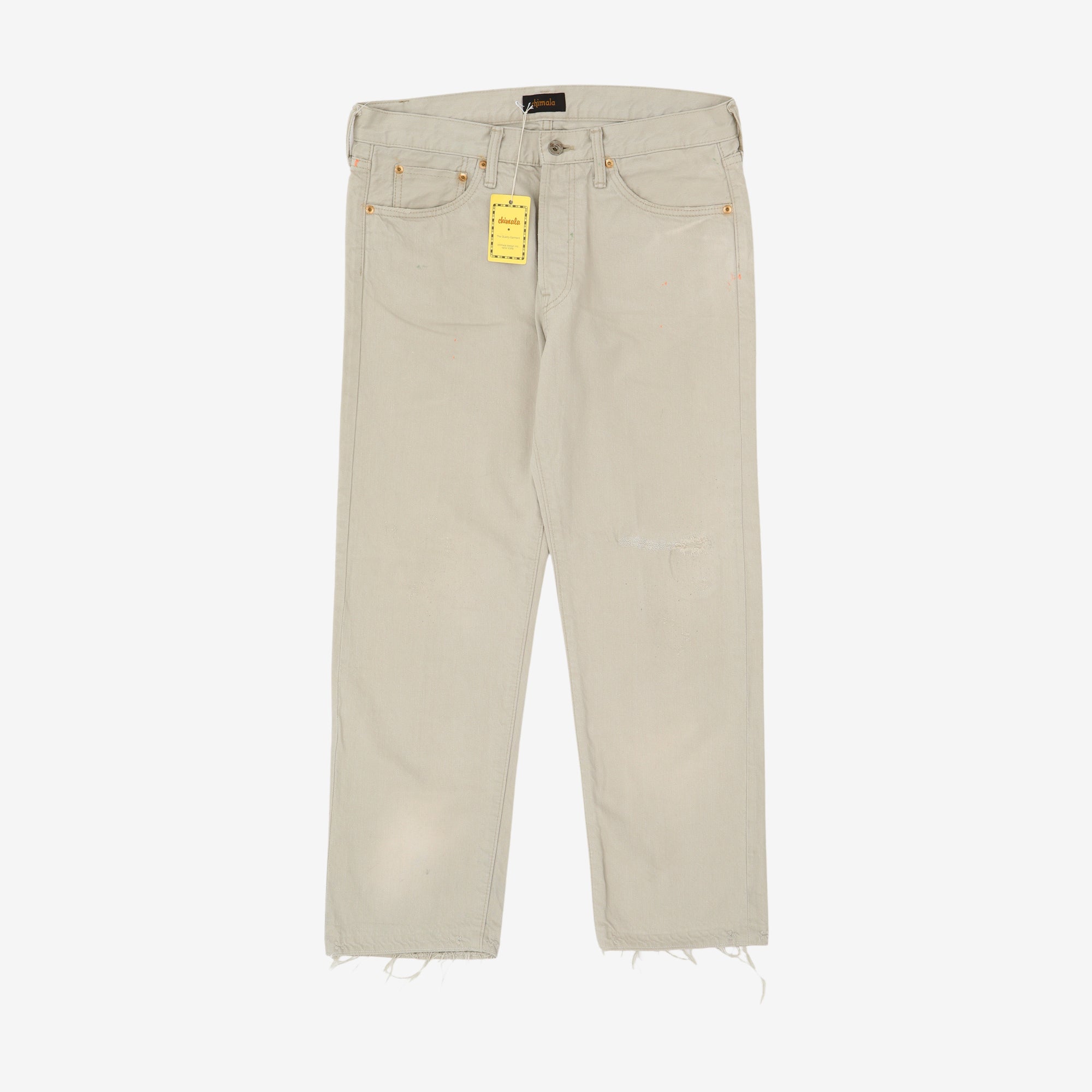 Selvedge Denim Used Ankle Cut Jeans (32W X 26.5L)
