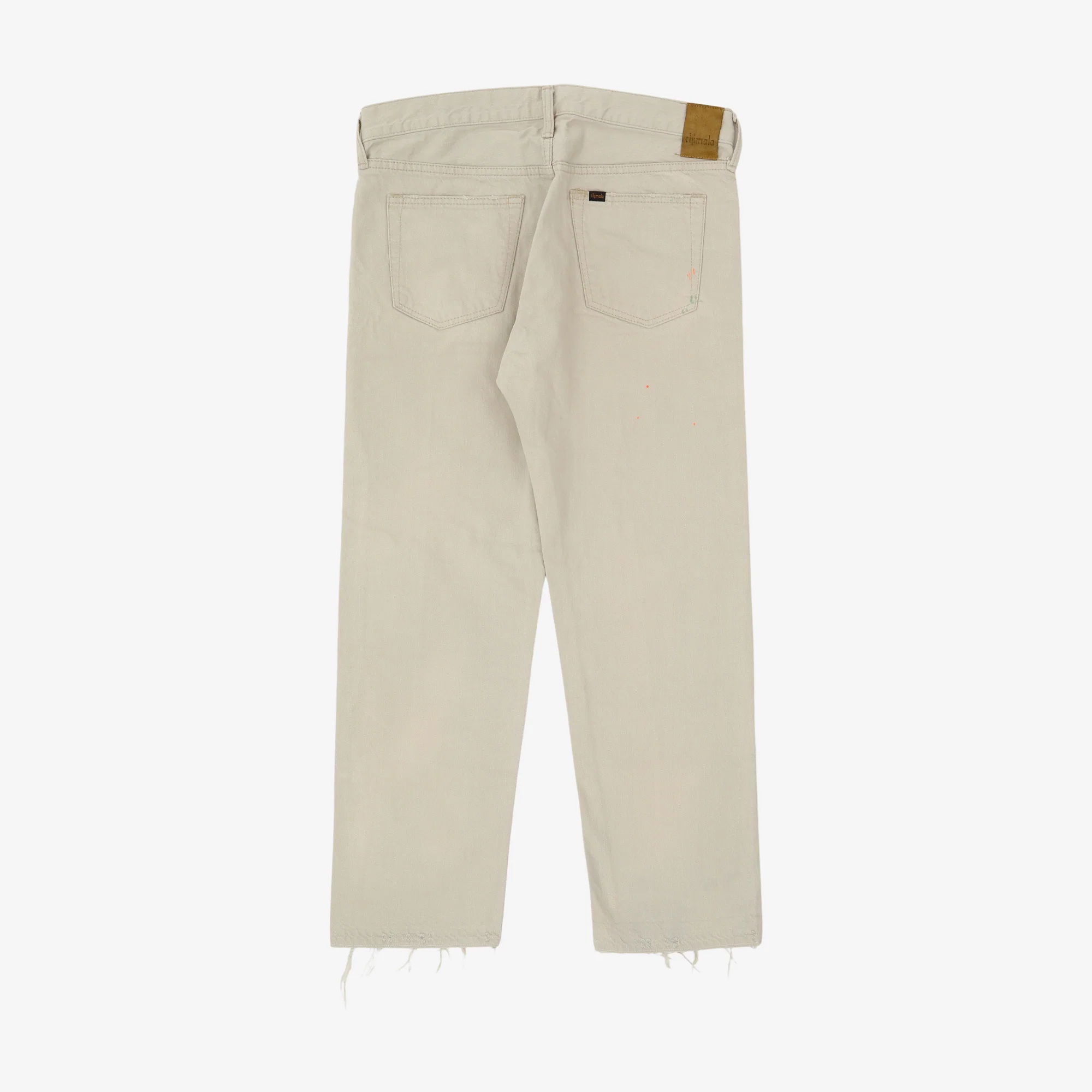 Selvedge Denim Used Ankle Cut Jeans (32W X 26.5L) - Image 2
