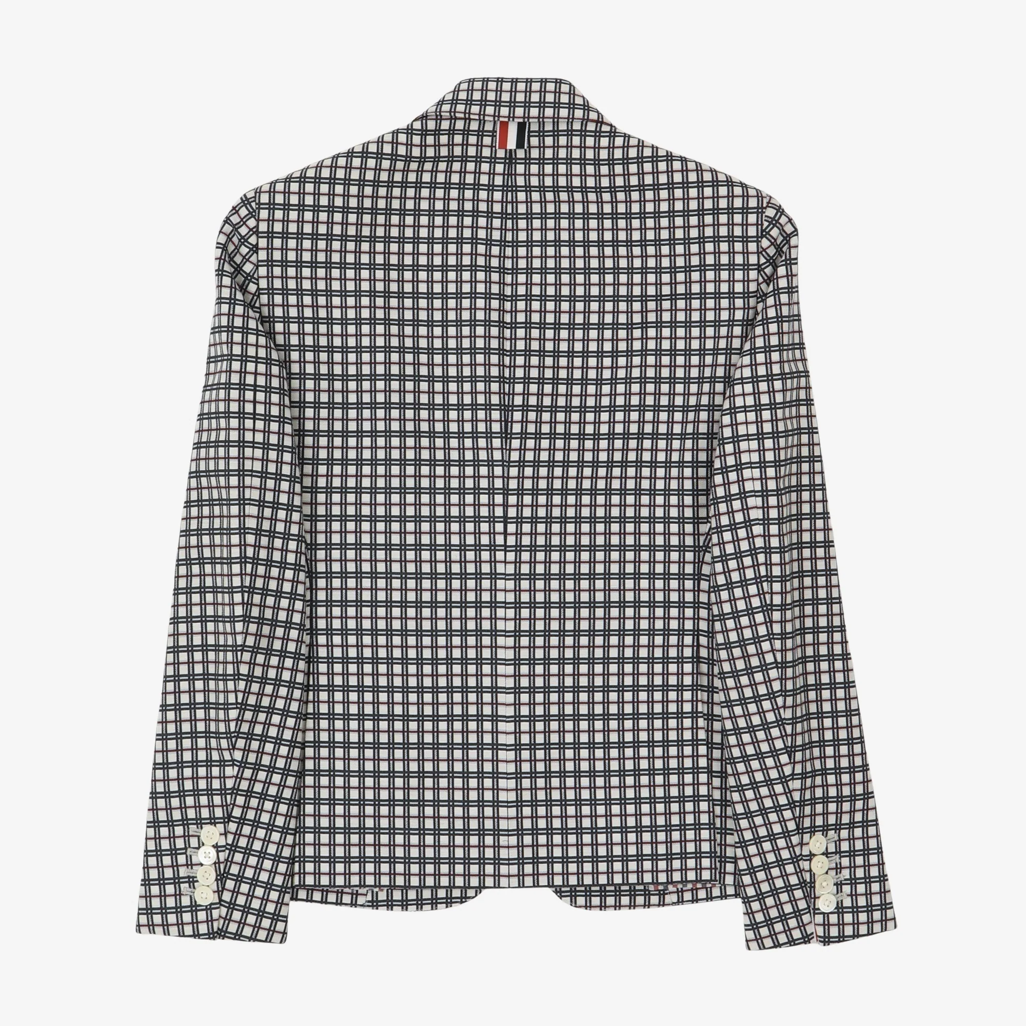 Silk Blend Check Blazer - Image 2