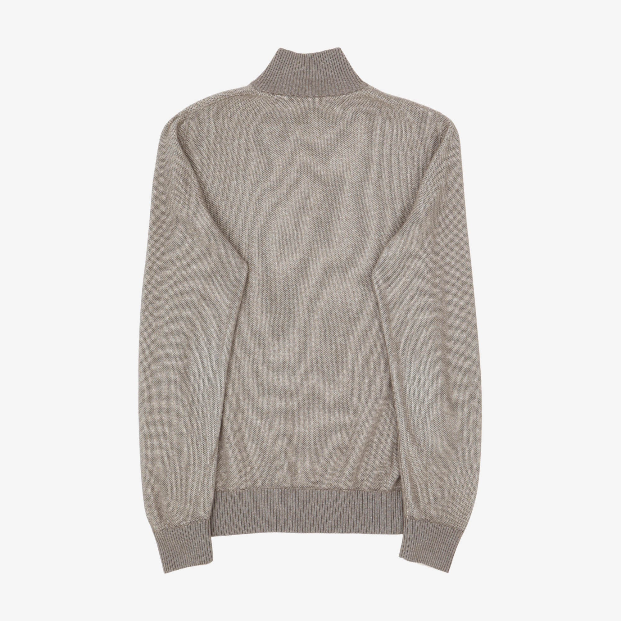 Silk Cashmere Quarter Zip Sweater - Image 2