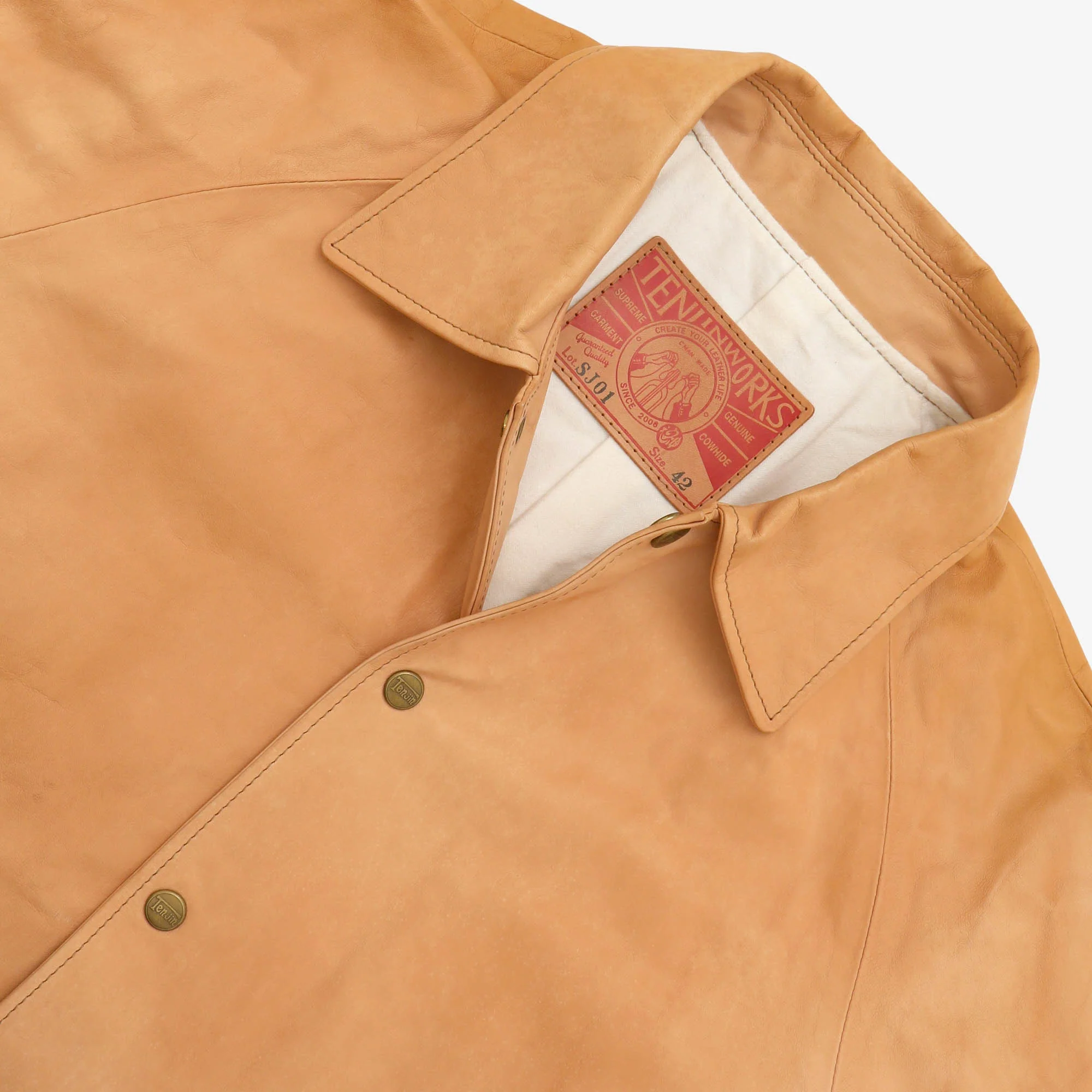 SJ01 Leather Coaching Jacket - Image 3