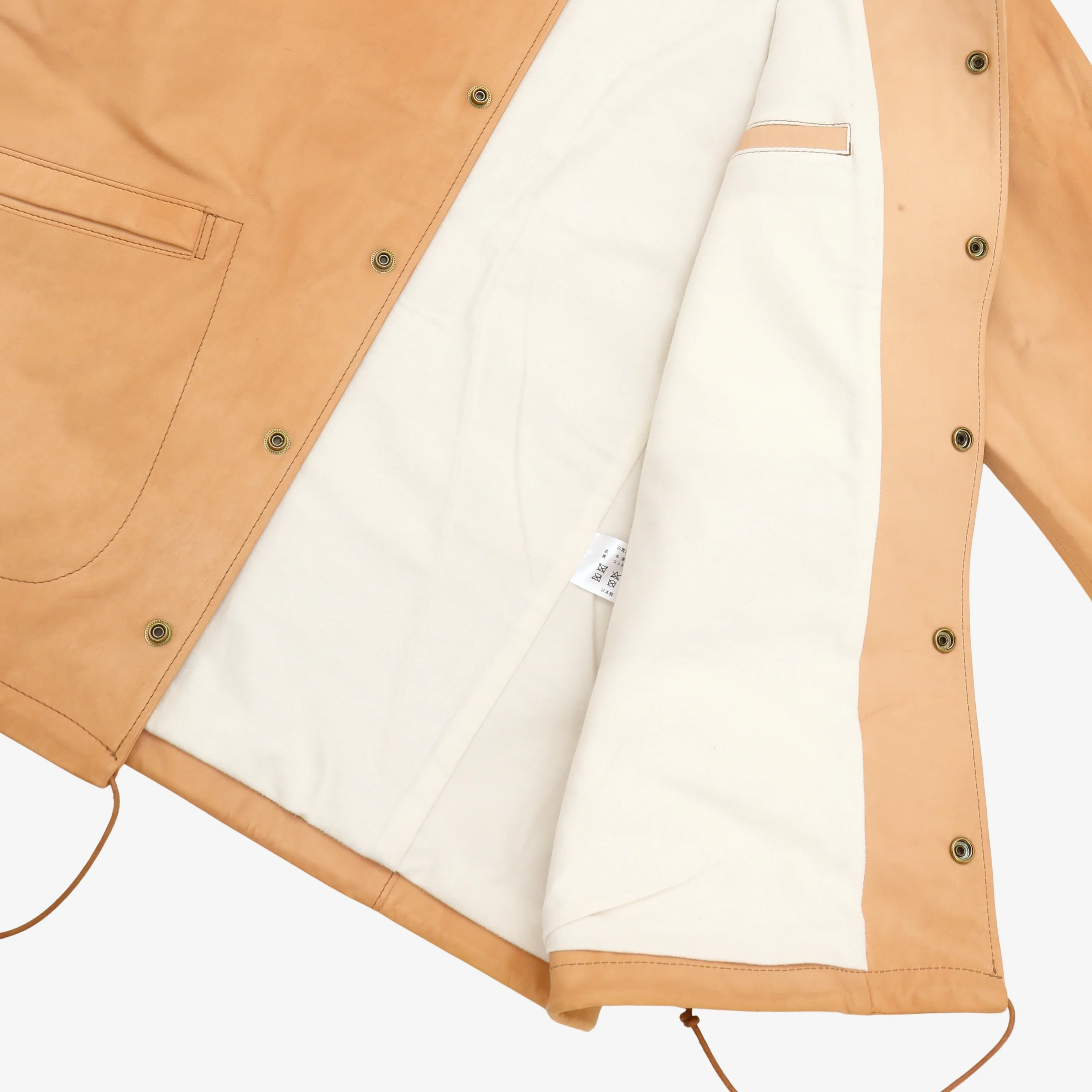 SJ01 Leather Coaching Jacket - Image 4