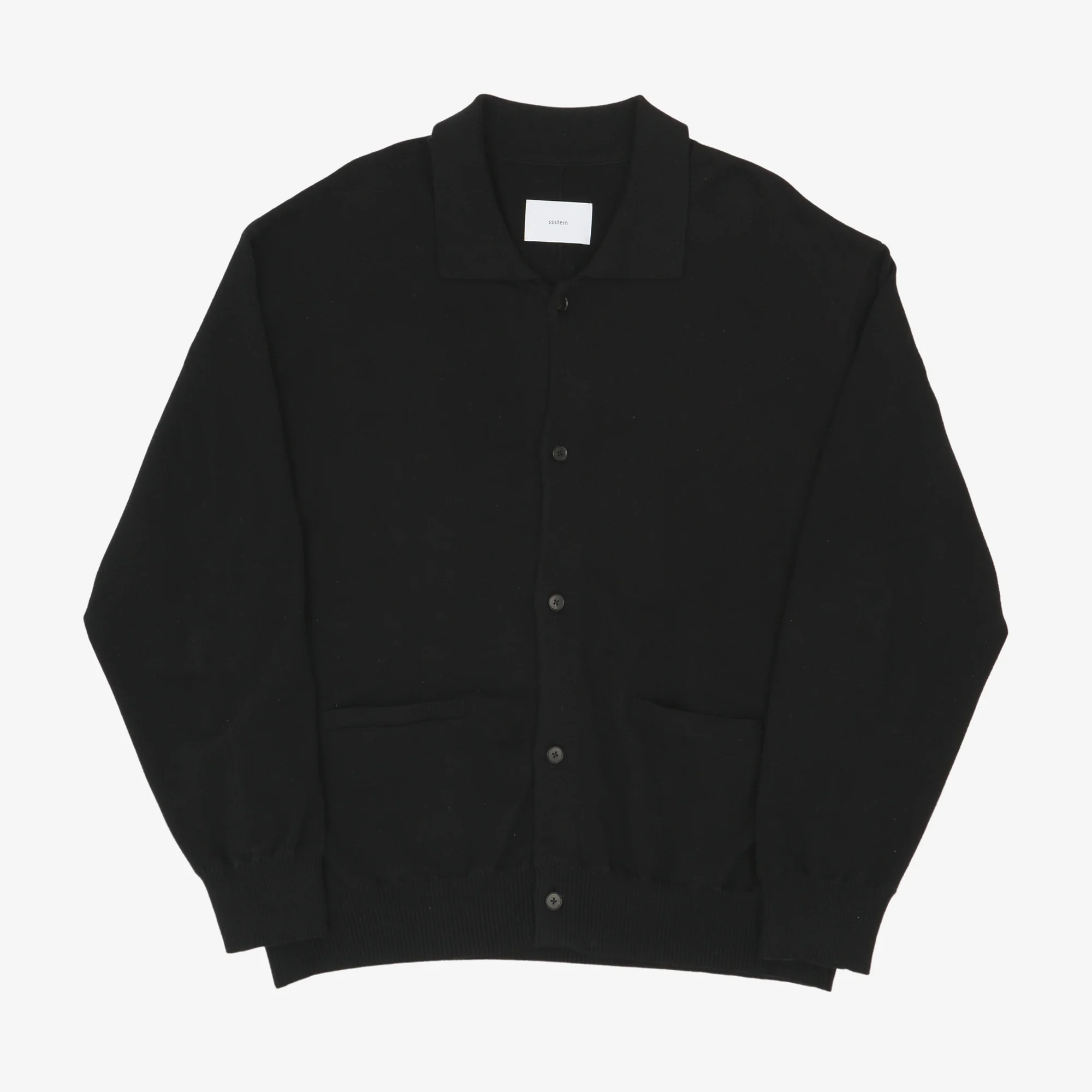 Smooth Knit Collared Cardigan