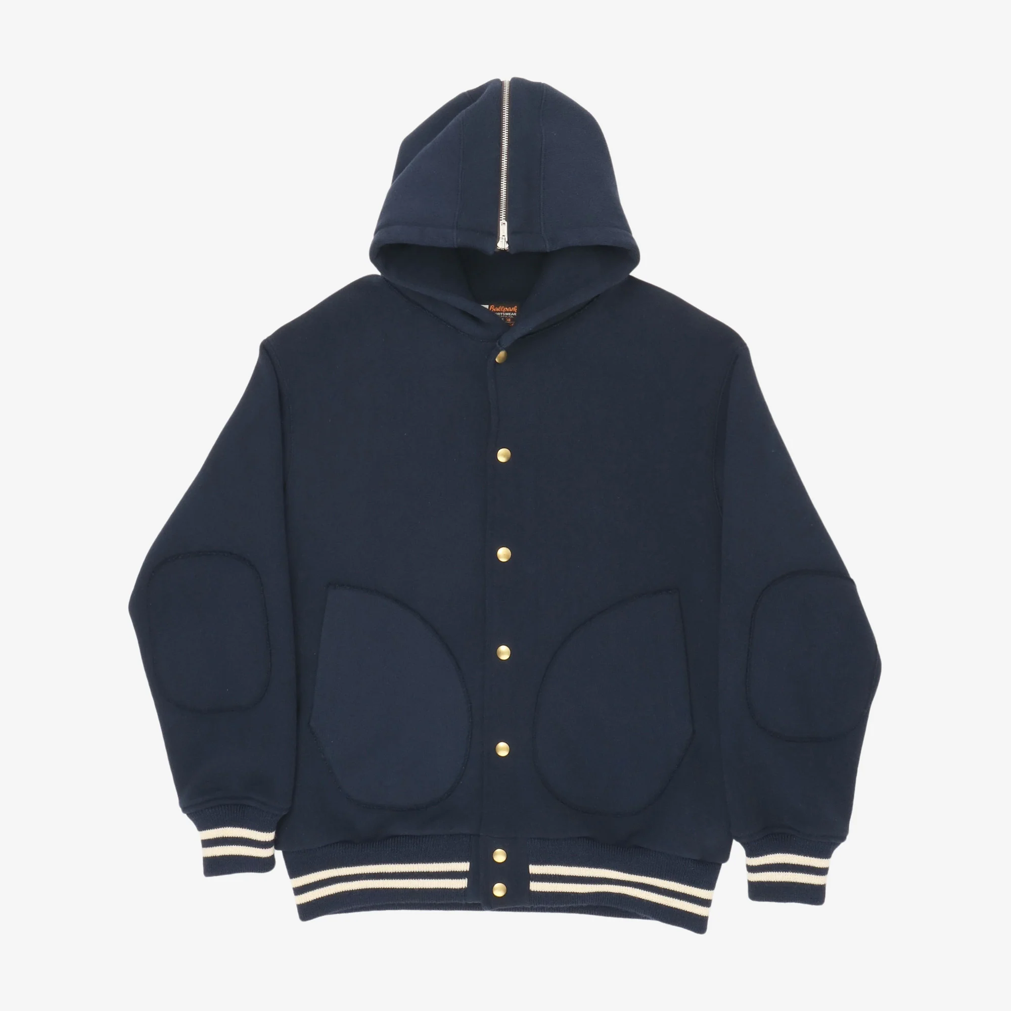 Snap Button Hooded Sweatshirt