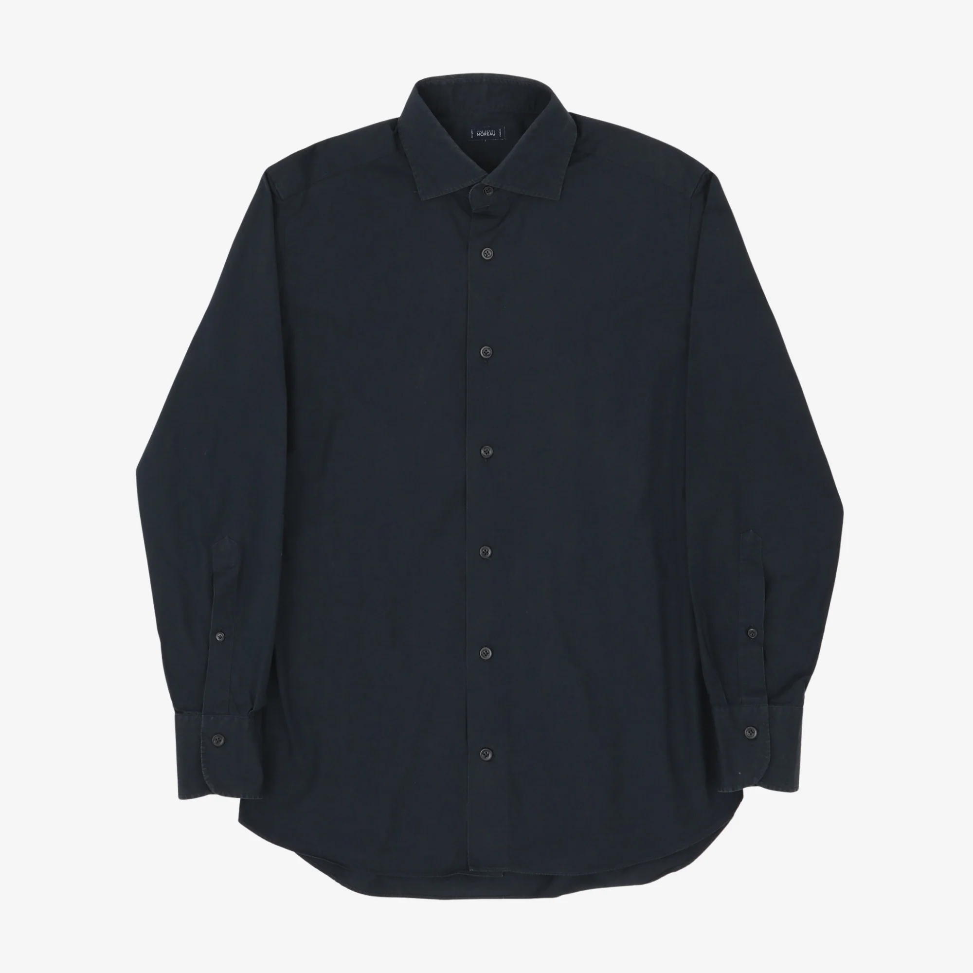 Spread Collar Poplin Shirt