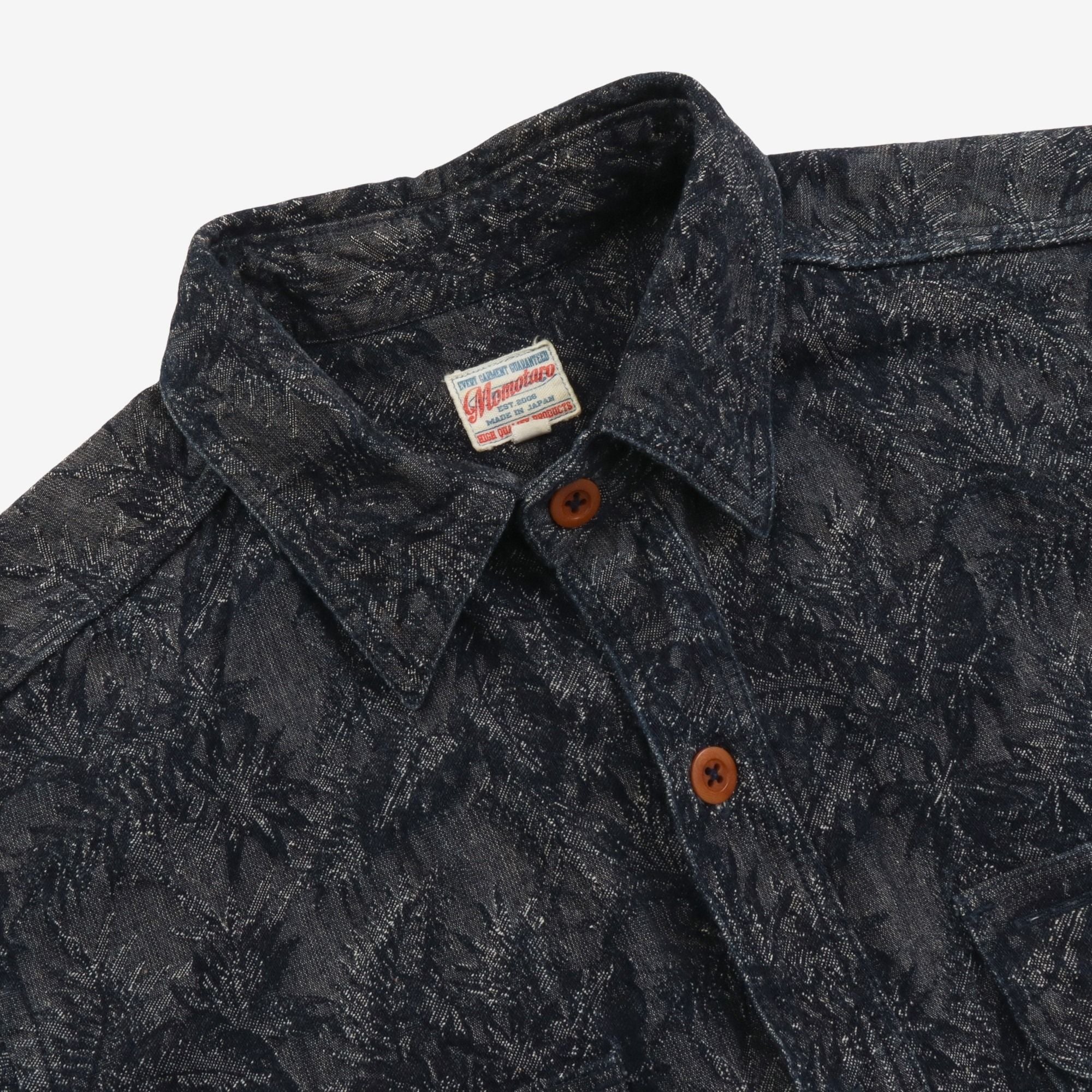 SS Jacquard Ferns Work Shirt - Image 3