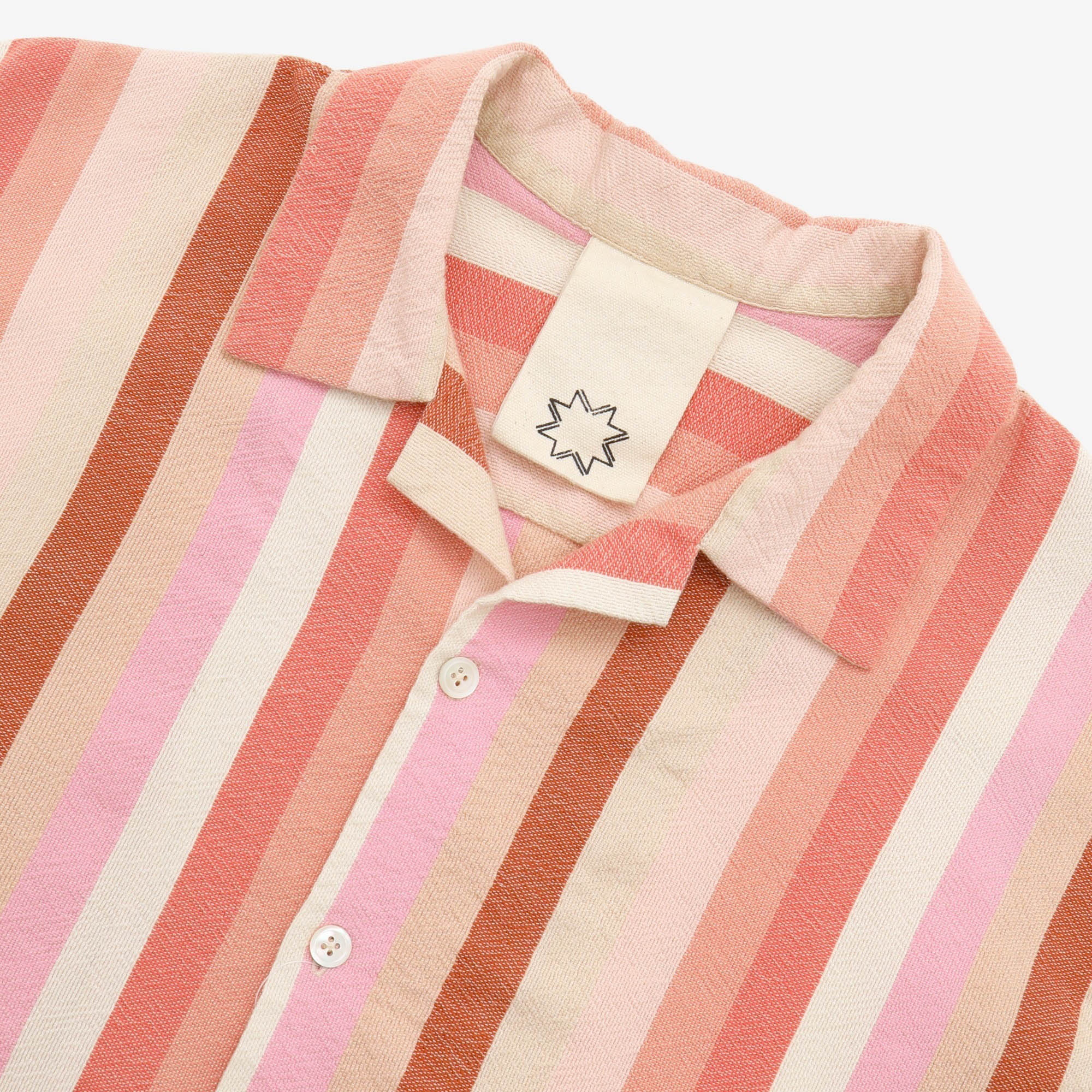 SS Open Collar Striped Shirt - Image 3