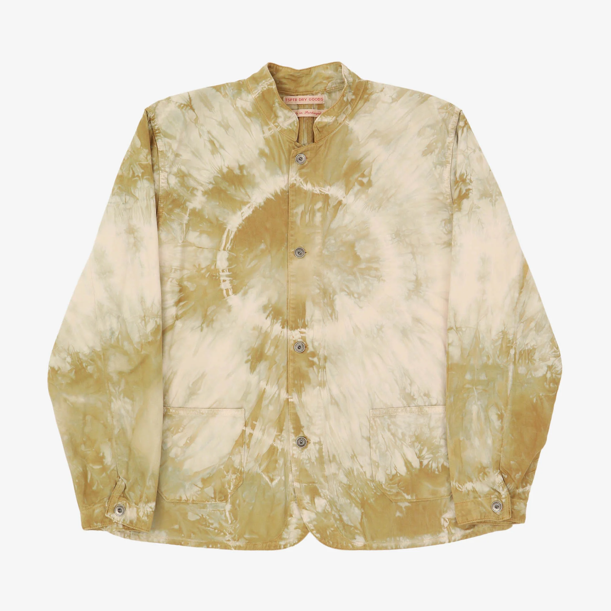 Stand Collar Tie Dye Chore Jacket
