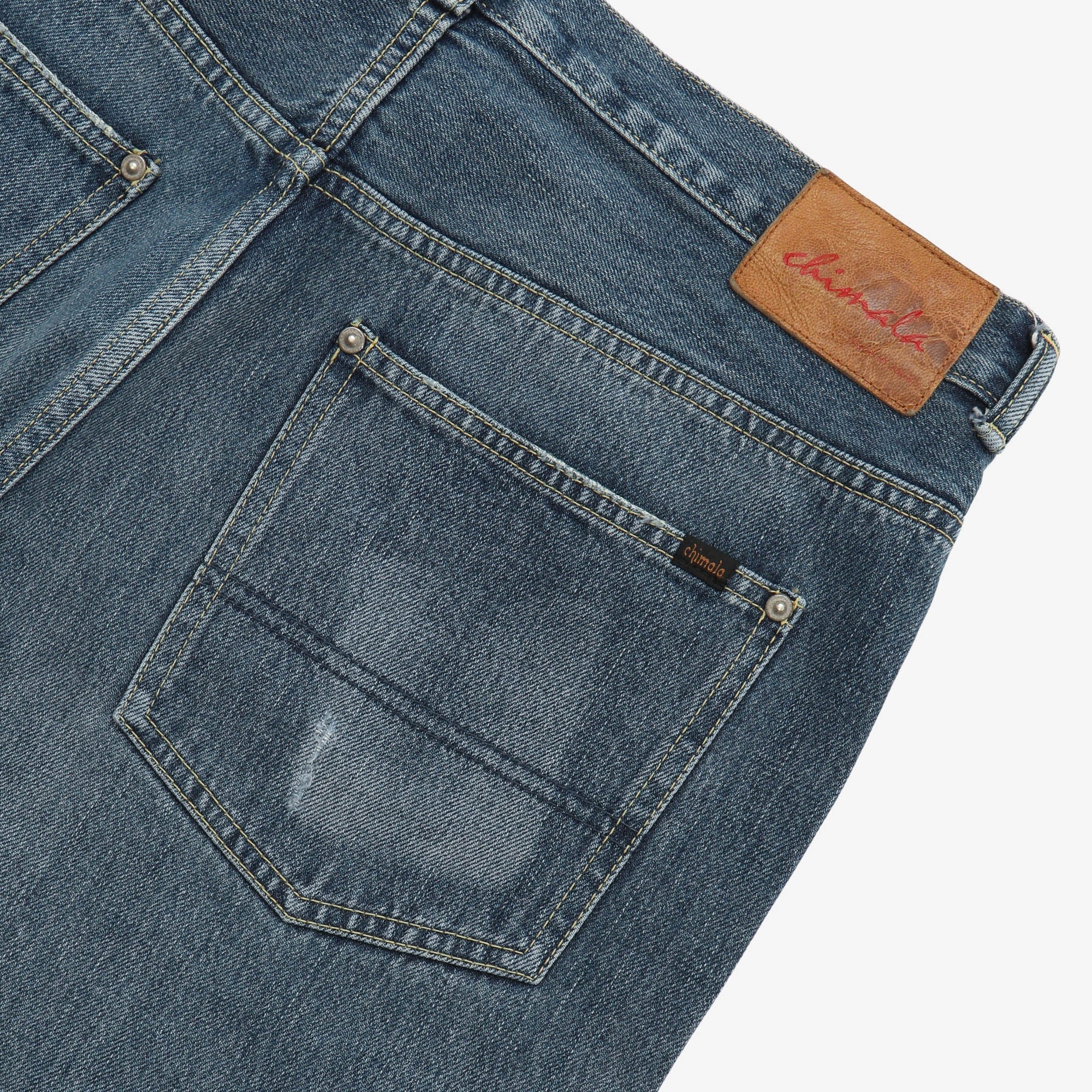 Straight Fit Selvedge Jeans (34W X 26L) - Image 6
