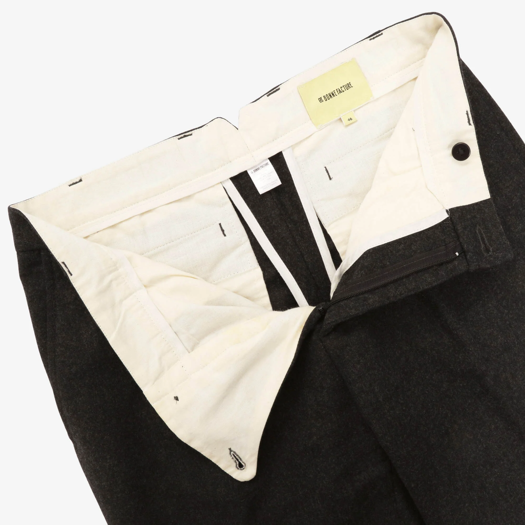 Straight Pleated Wool Trousers (31W X 30L) - Image 3
