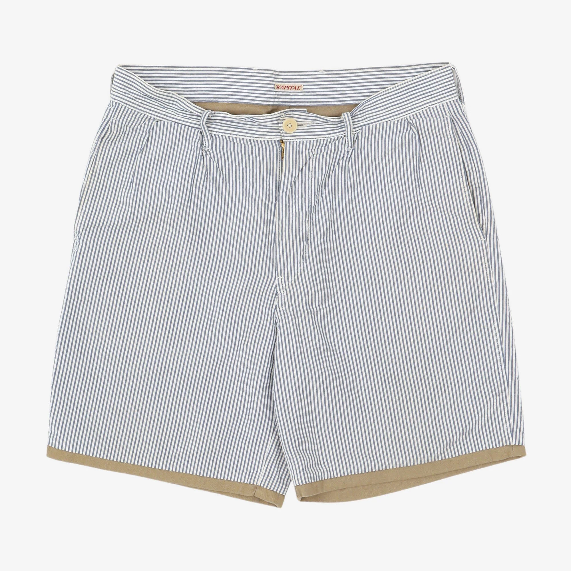 Striped Seersucker Shorts