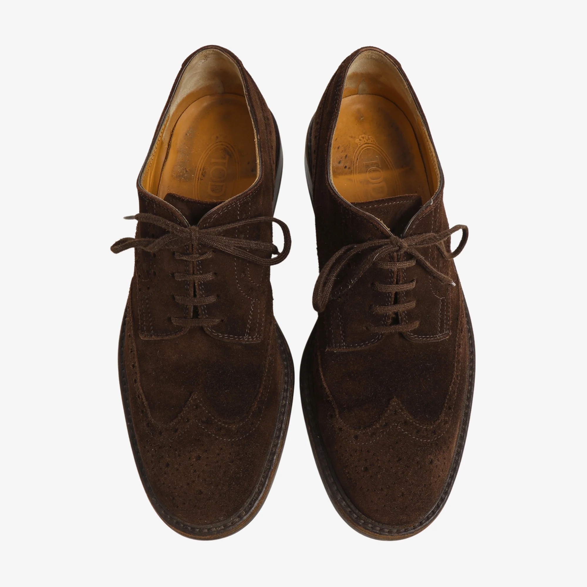 Suede Lace Up Brogues - Image 5