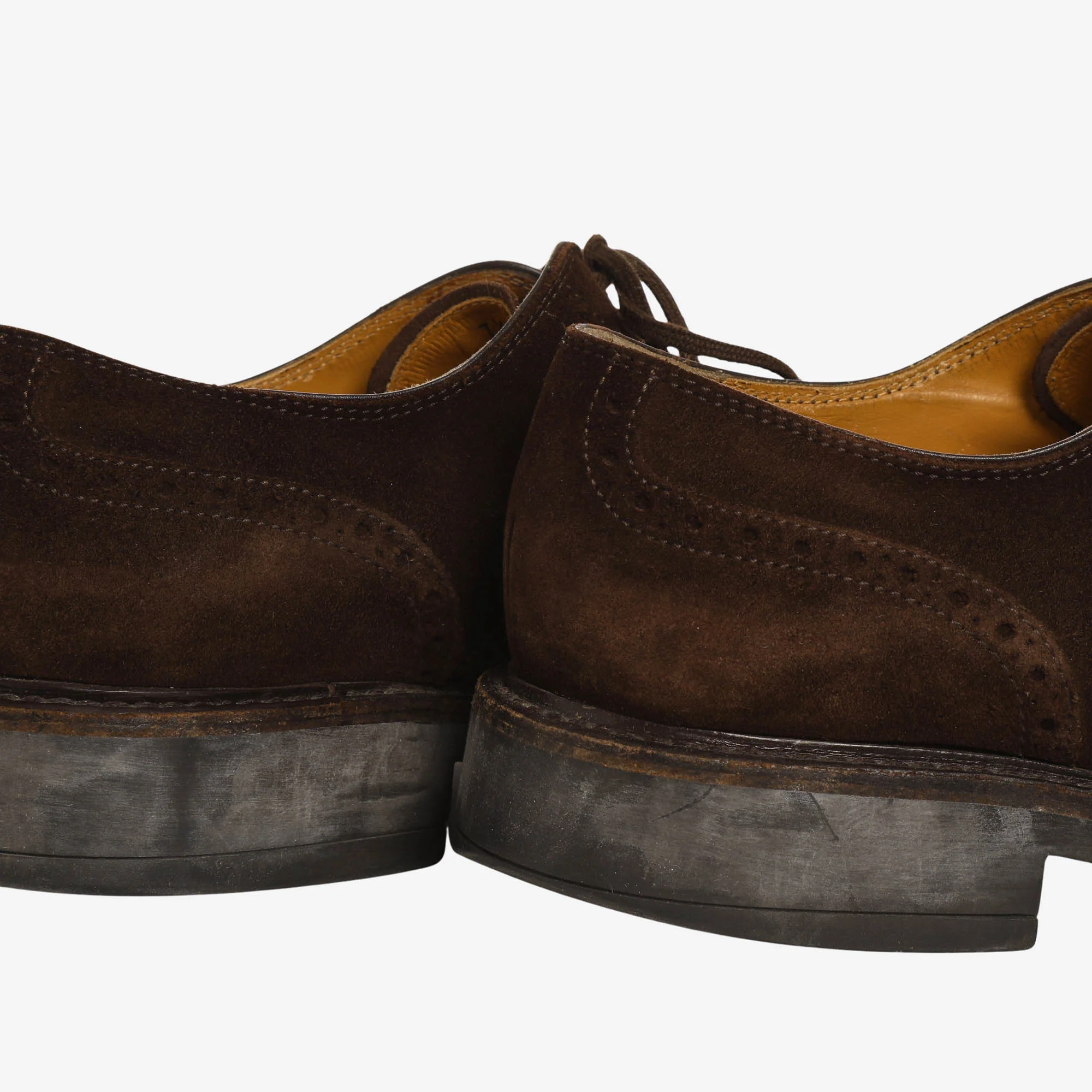 Suede Lace Up Brogues - Image 6