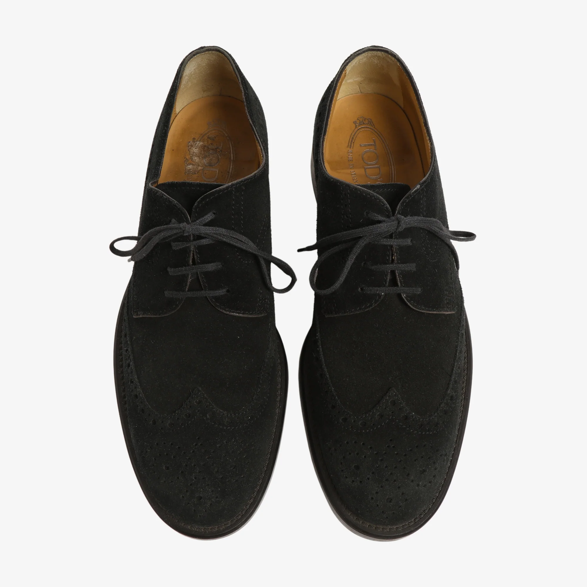 Suede Lace Up Brogues - Image 5