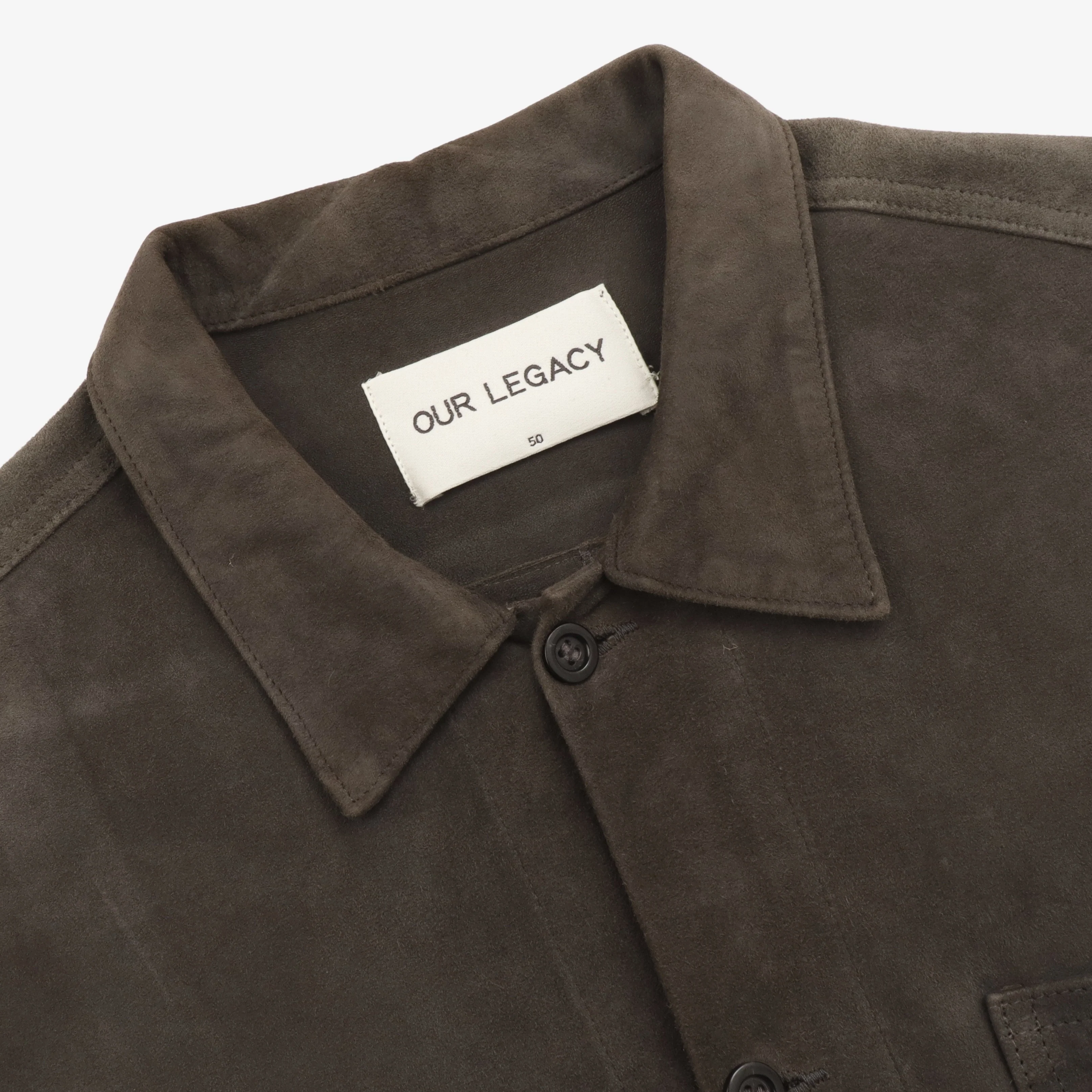 Suede Leather Overshirt - Image 5