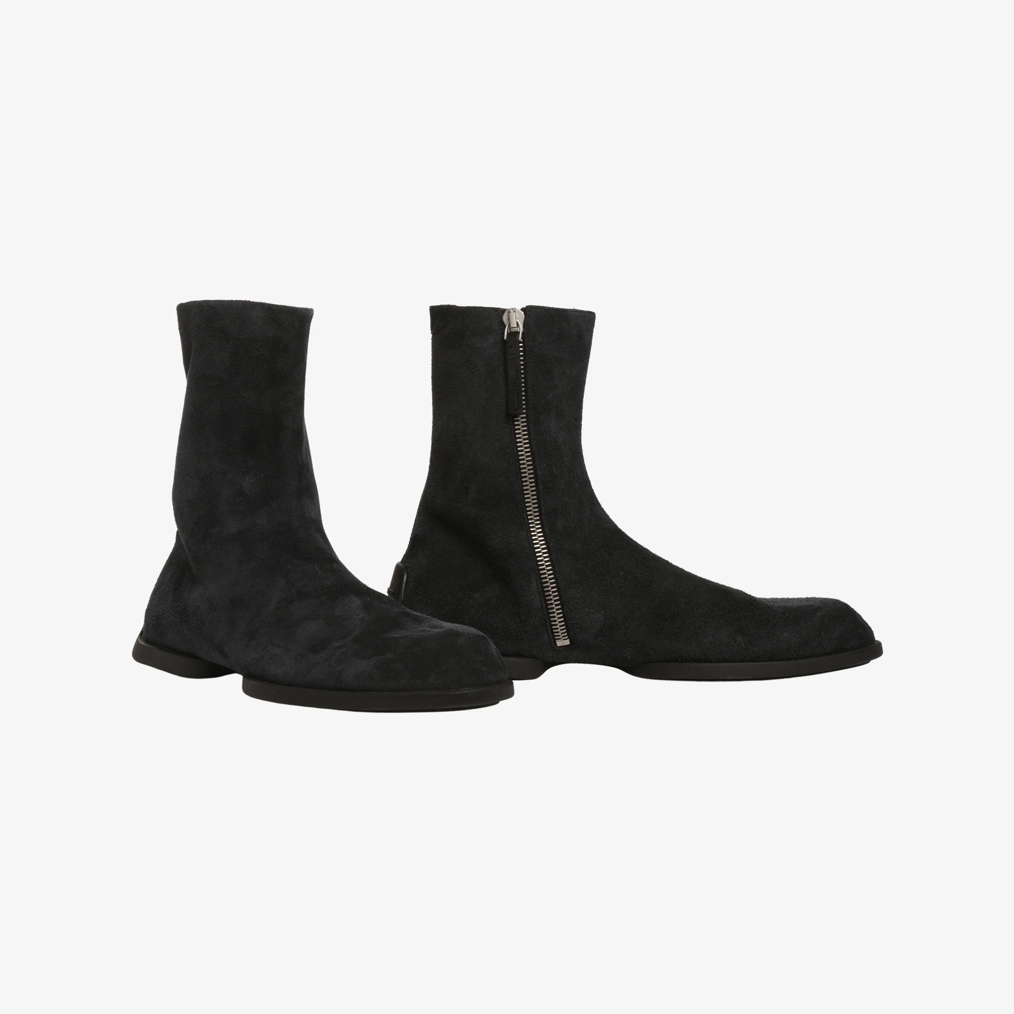 Suede Zip Boots - Image 2