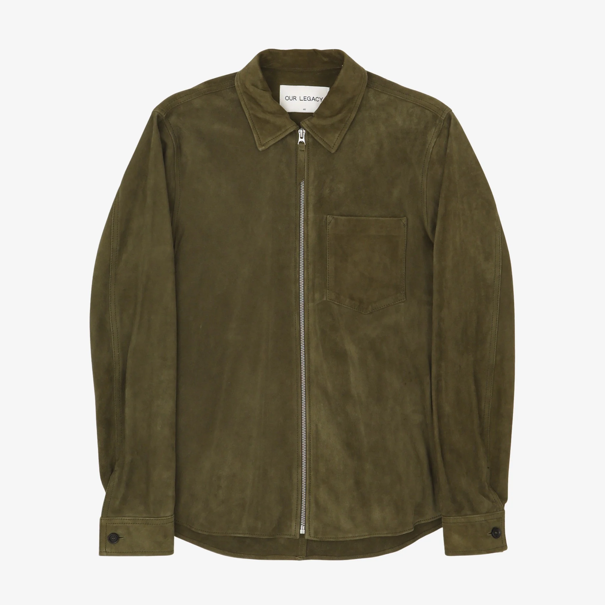 Suede Zip Overshirt