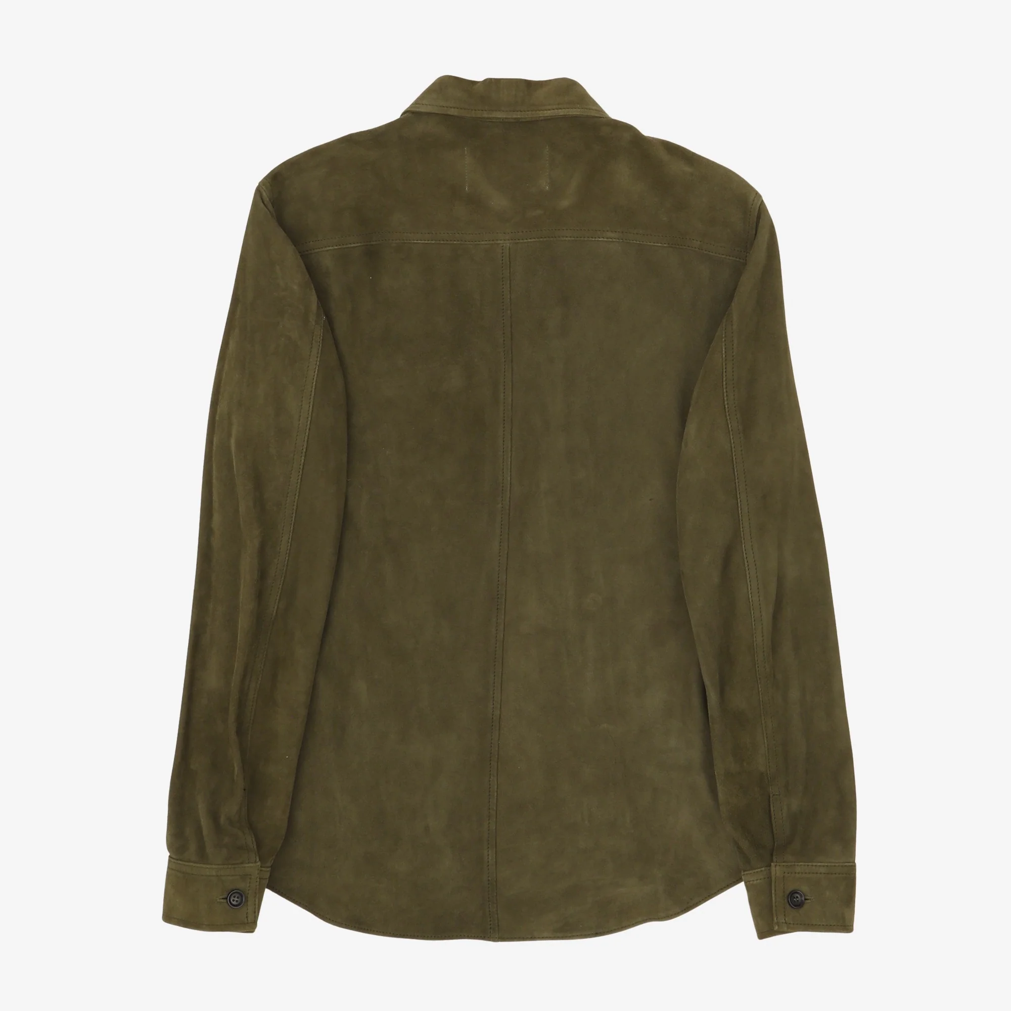 Suede Zip Overshirt - Image 2