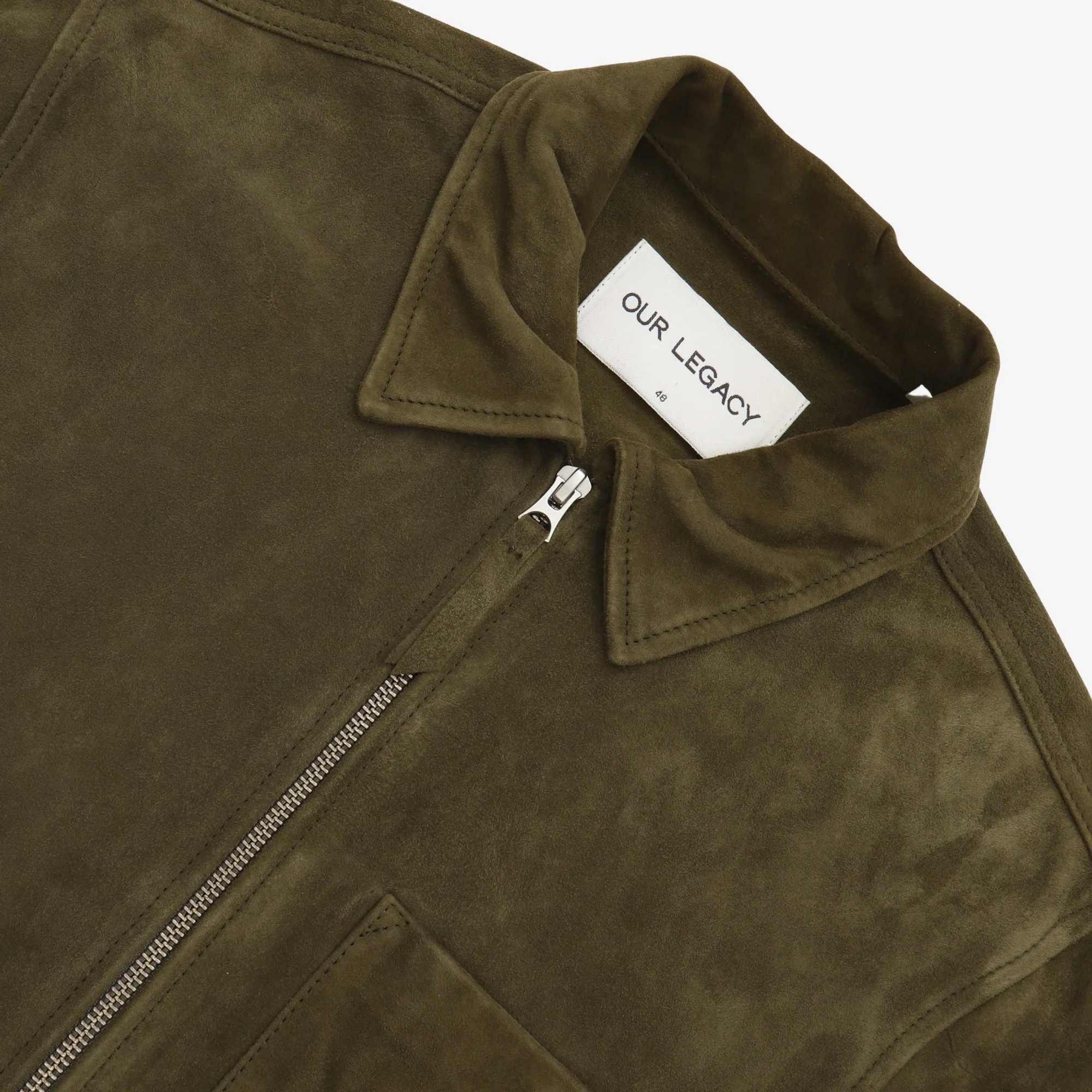 Suede Zip Overshirt - Image 3