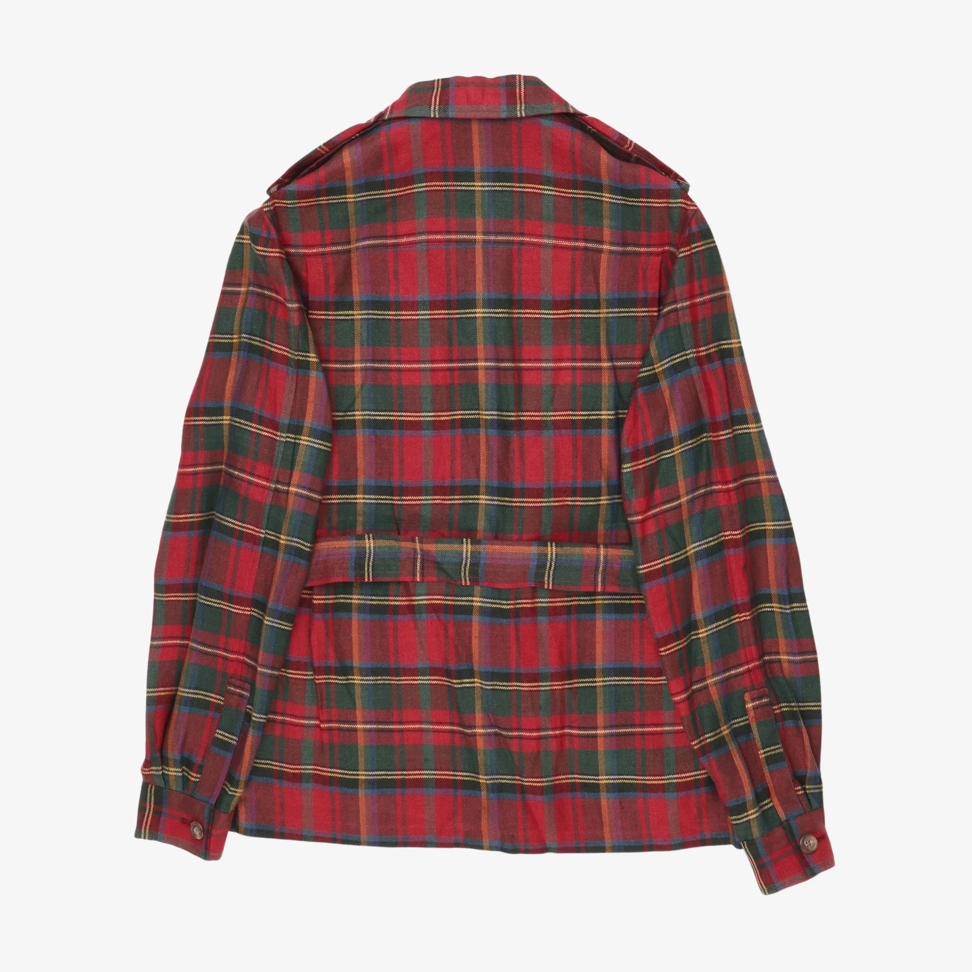 Tartan Linen Safari Jacket - Image 2
