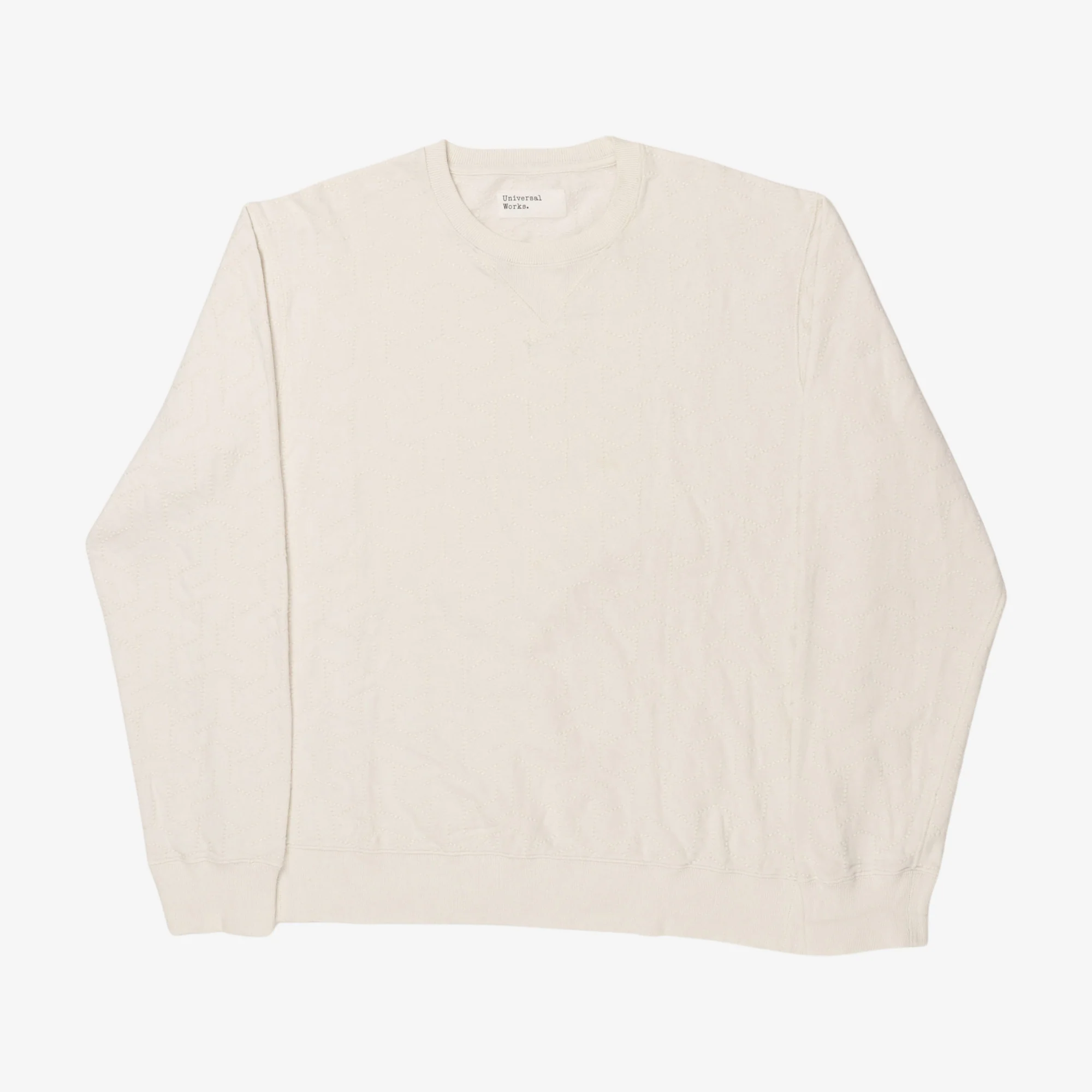 Textured Crewneck Sweatshirt