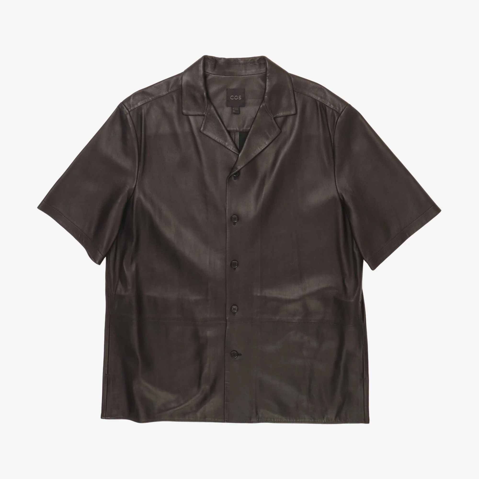 Textured Leather Shirt