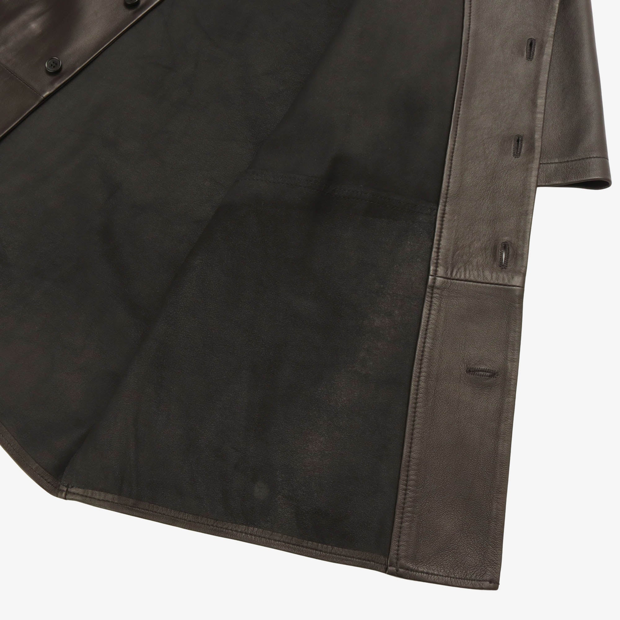 Textured Leather Shirt - Image 3