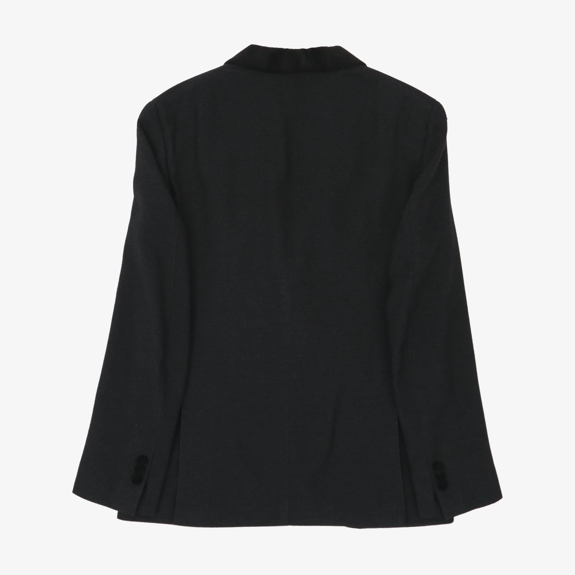 Textured Wool Smoking Jacket - Image 2
