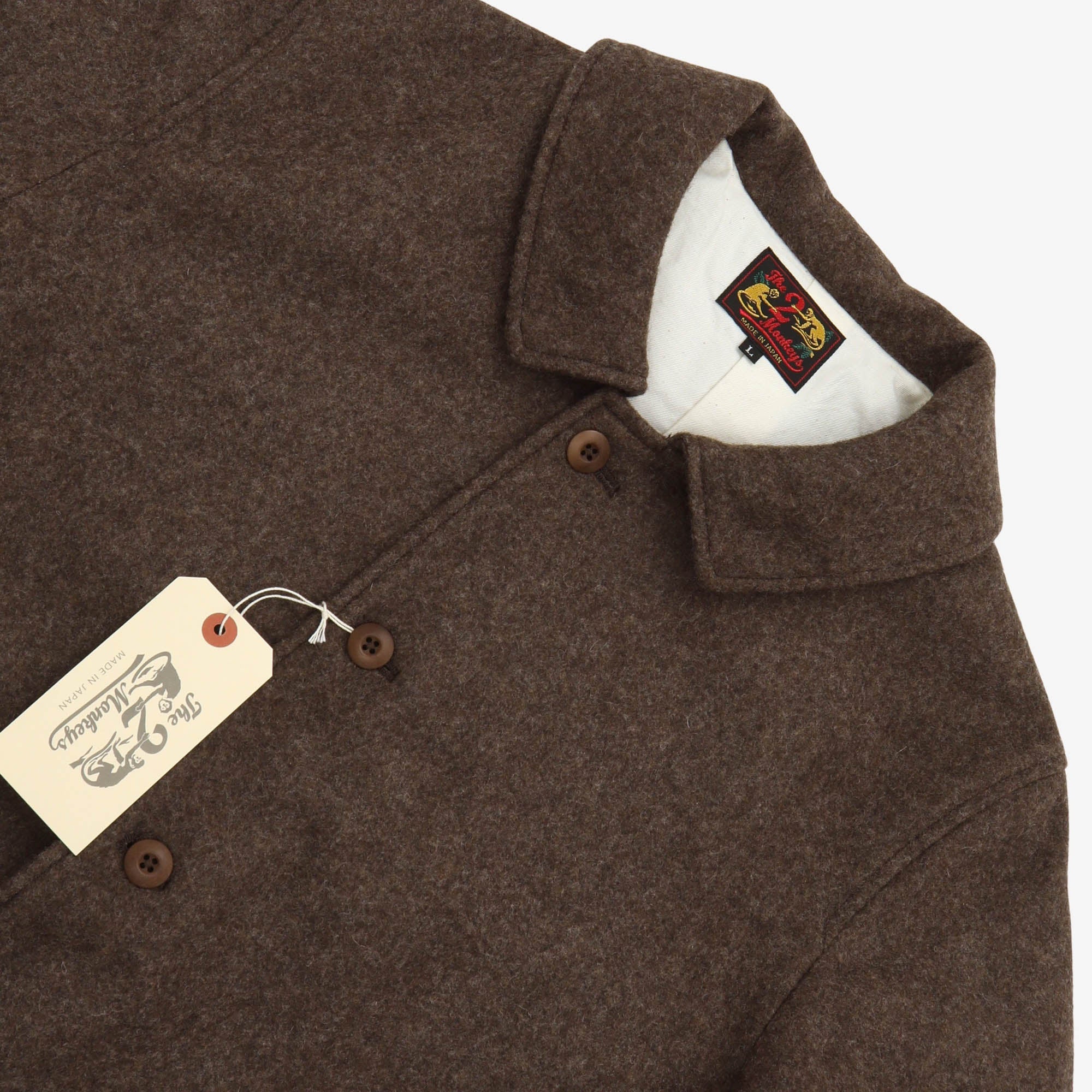 The 2 Monkeys Long-A Wool Over Coat - Image 3