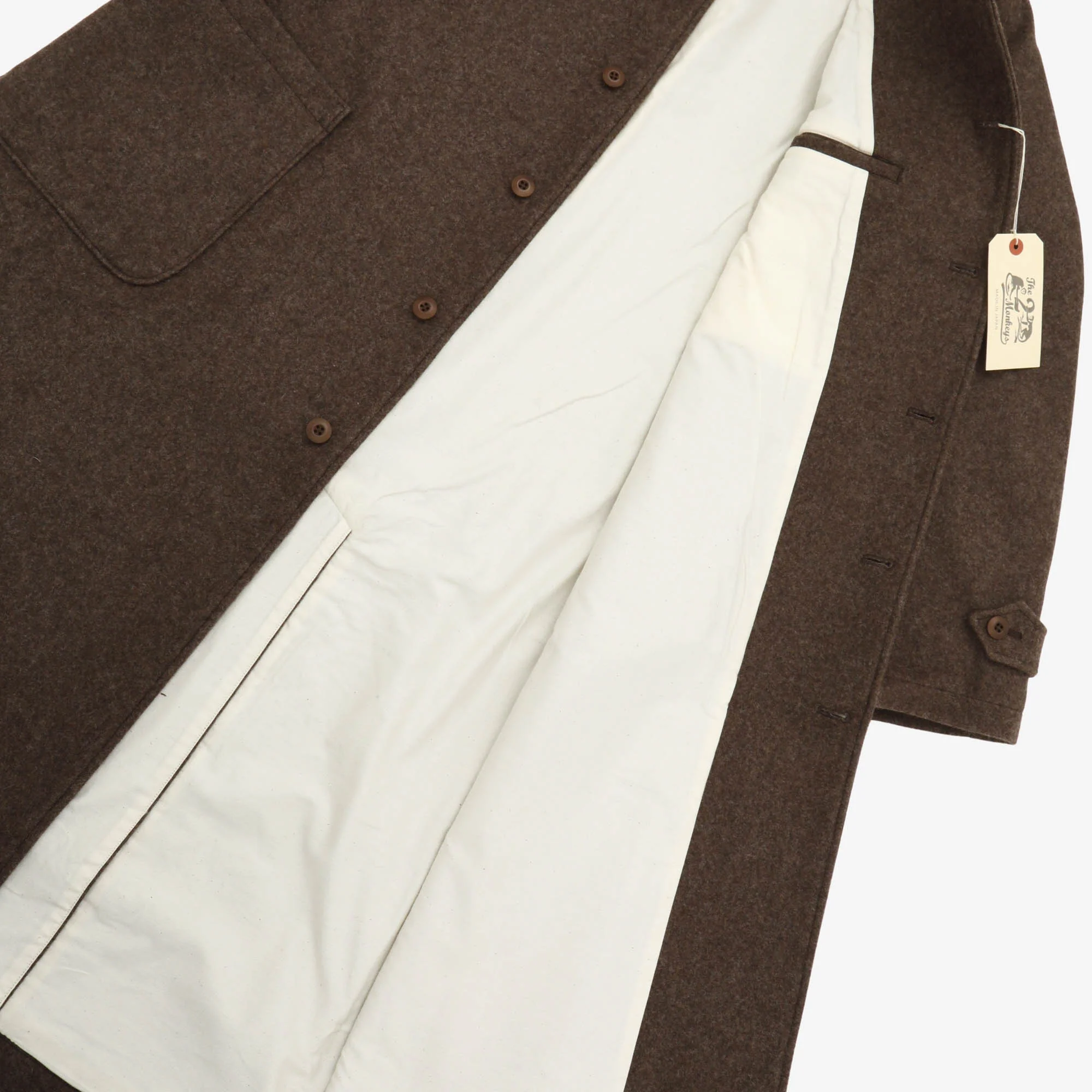 The 2 Monkeys Long-A Wool Over Coat - Image 4