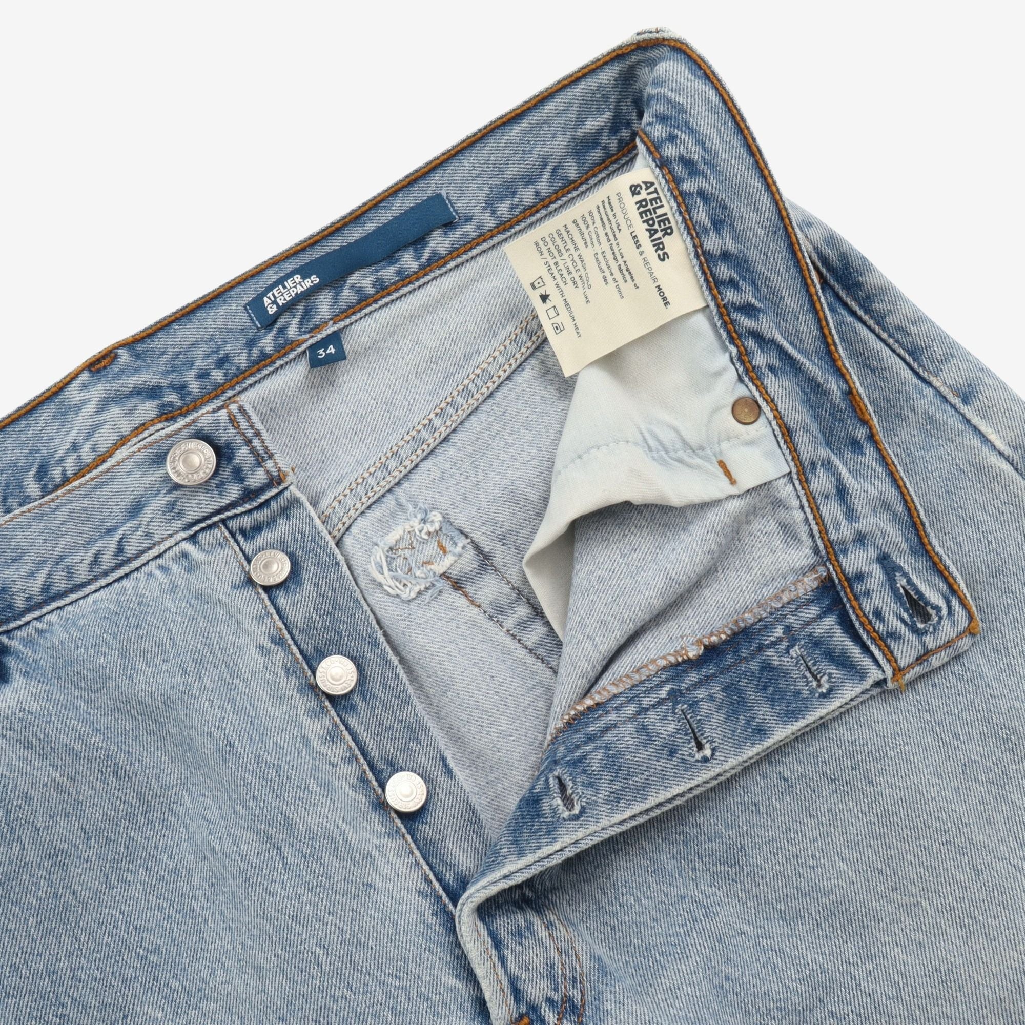 The Detroit Patchwork Denim (34W X 28.5L) - Image 3