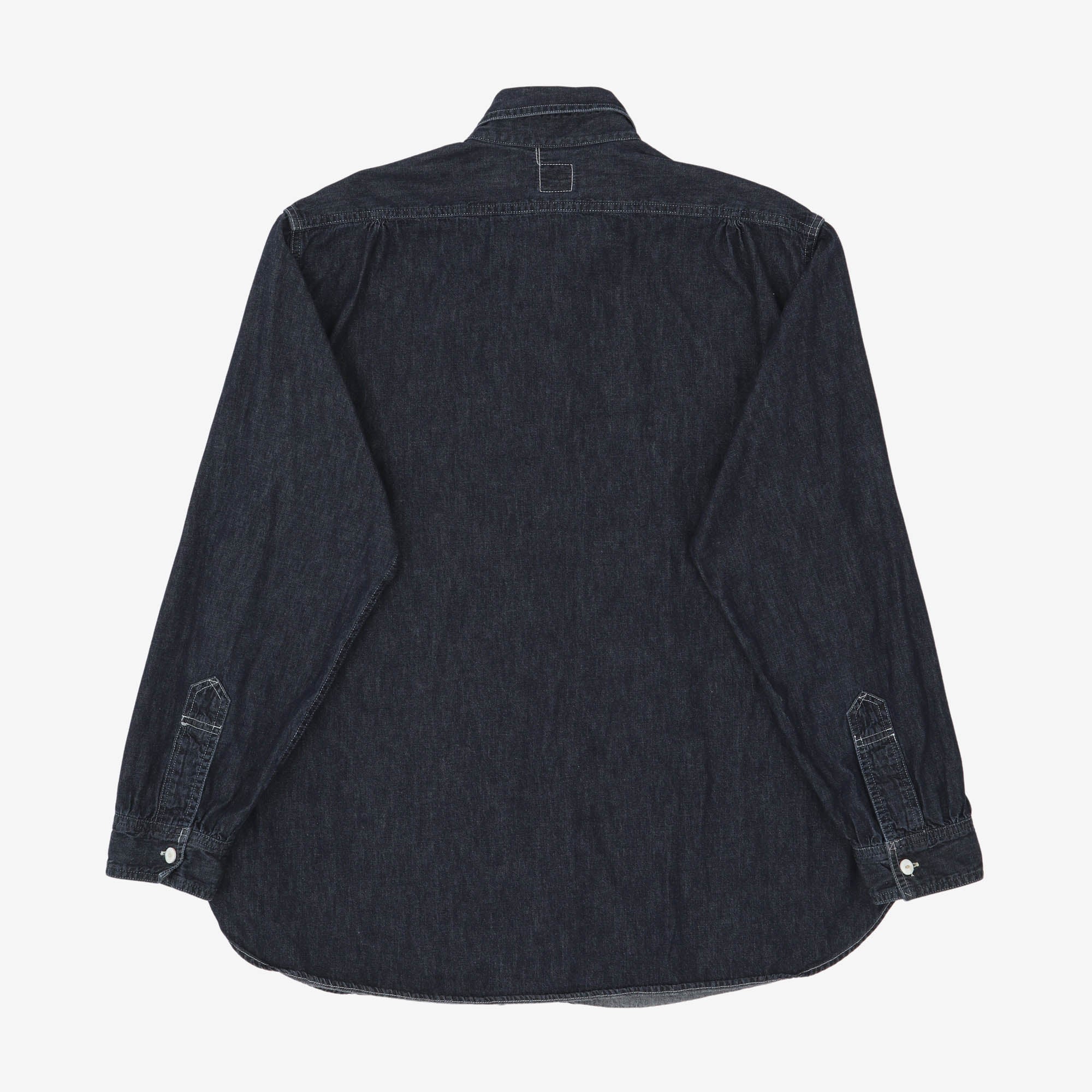 The Navy Cut 2 Denim Shirt - Image 2