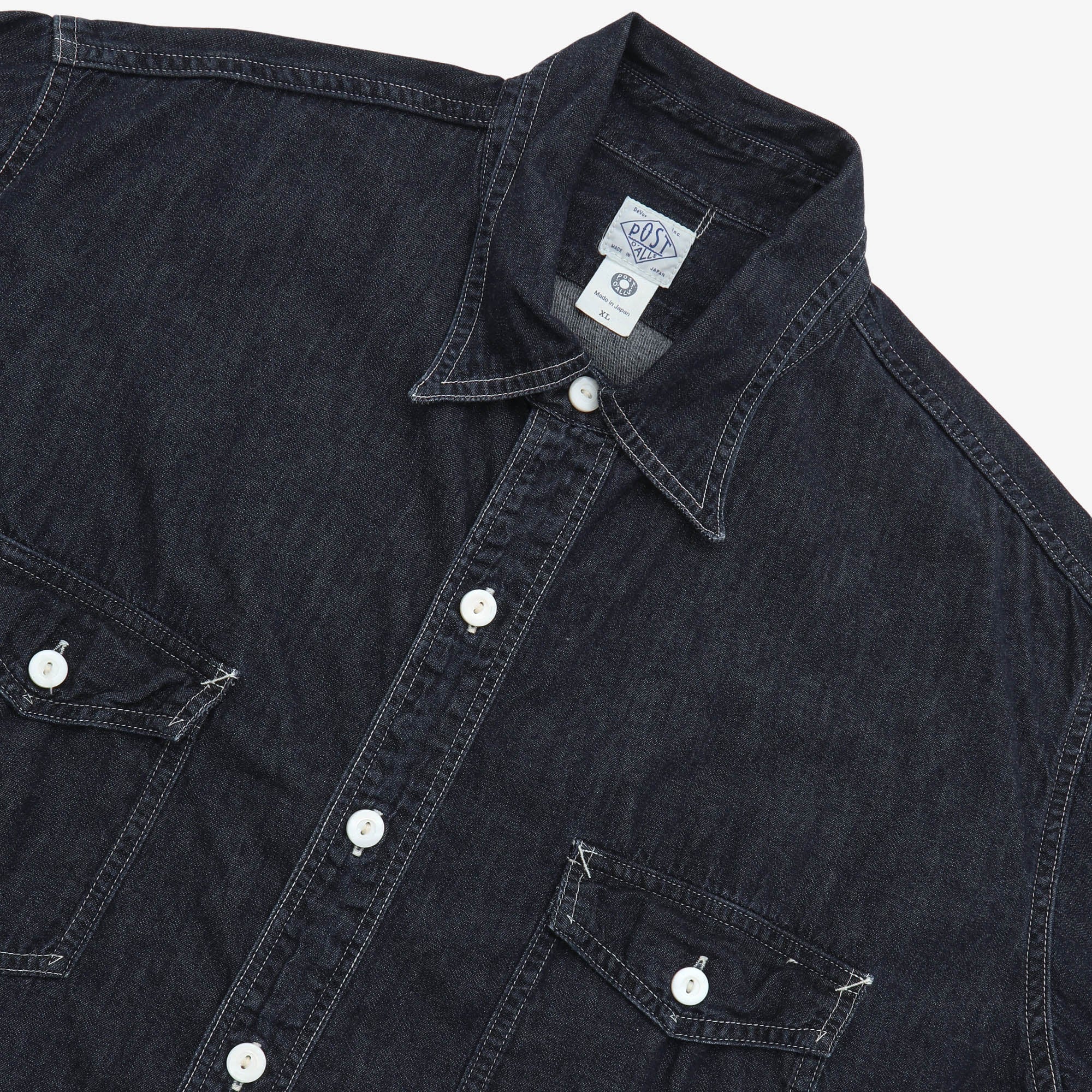 The Navy Cut 2 Denim Shirt - Image 3