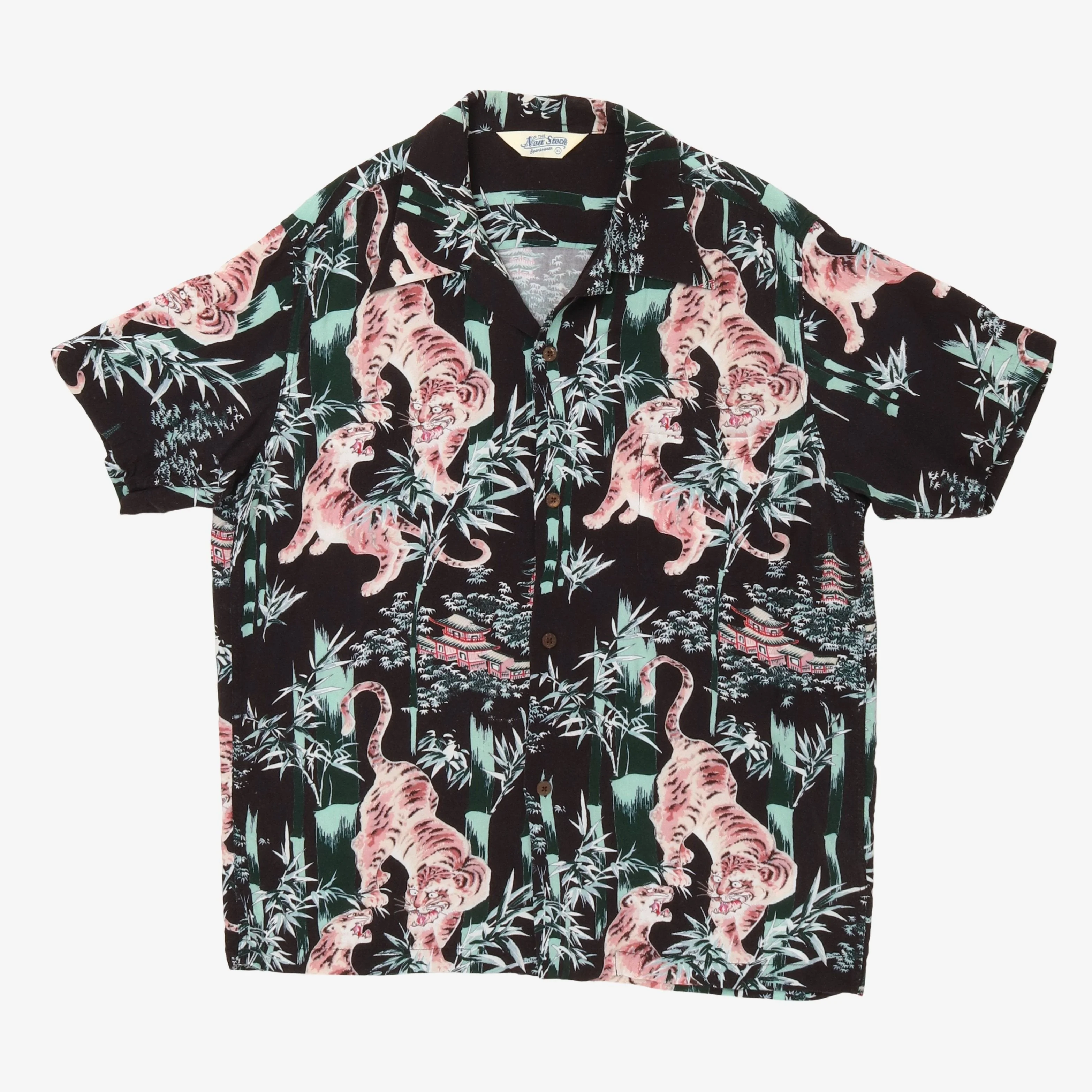 Tiger Print Hawaiian Shirt