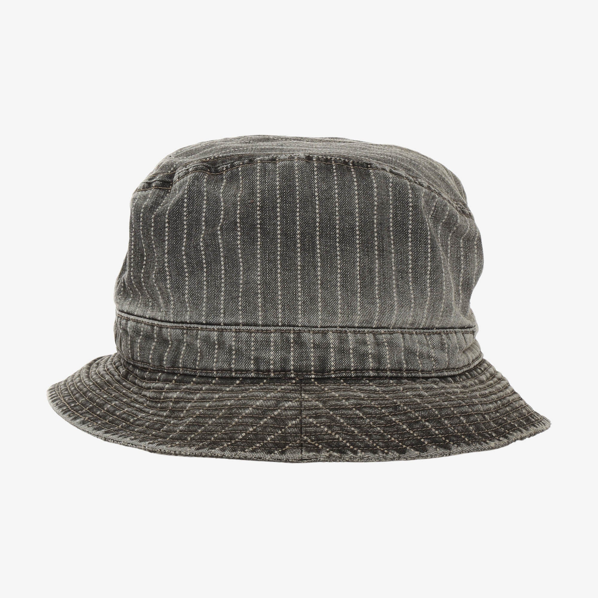 USO Striped Denim Bucket Hat - Image 2