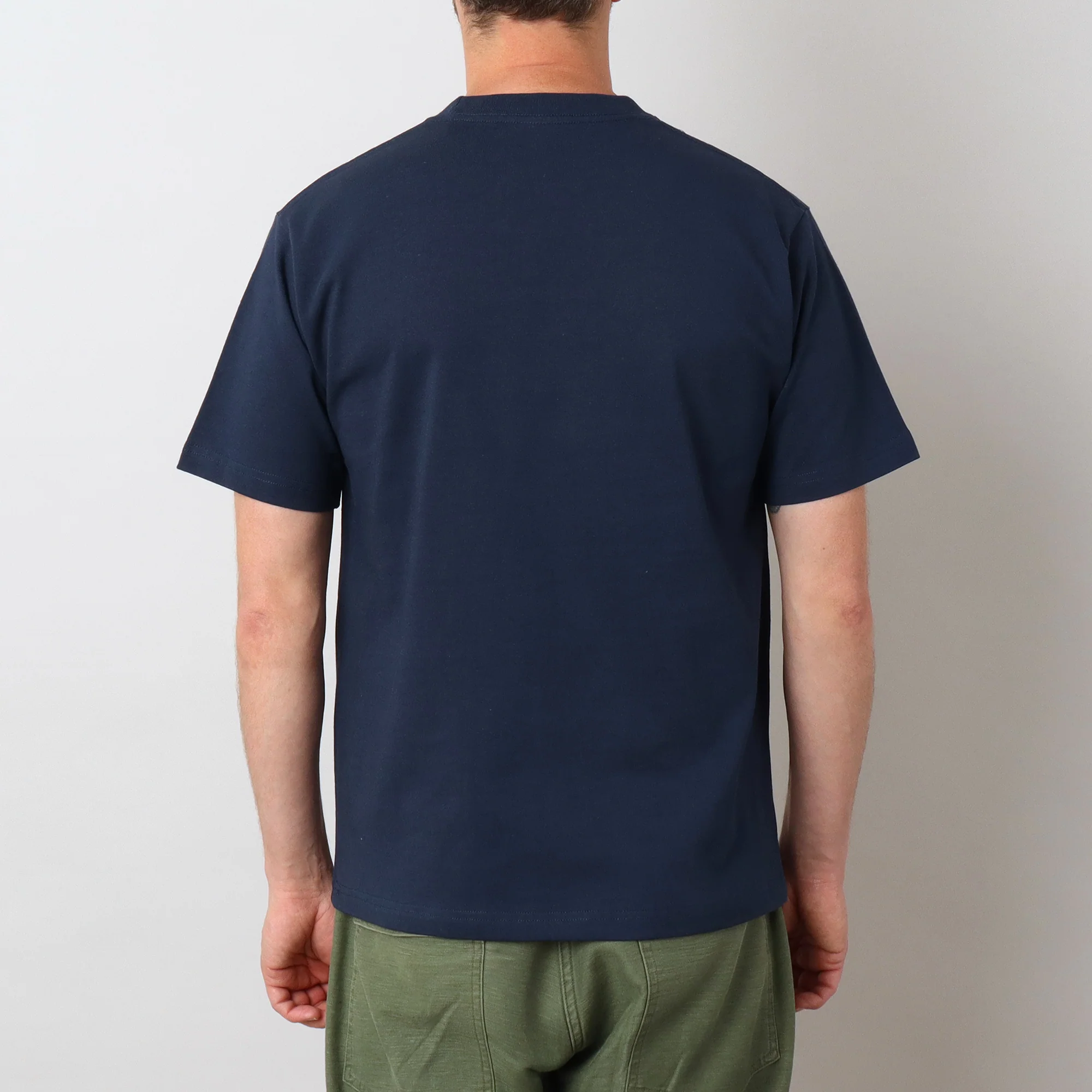 8oz USA Cotton T-Shirt - Navy - Image 6