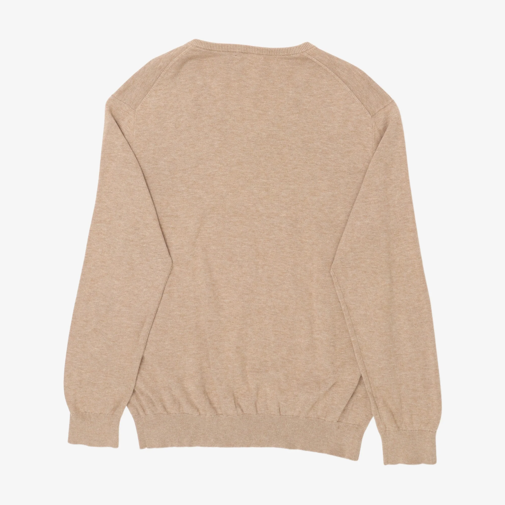 V Neck Fine Knit Sweater - Image 2