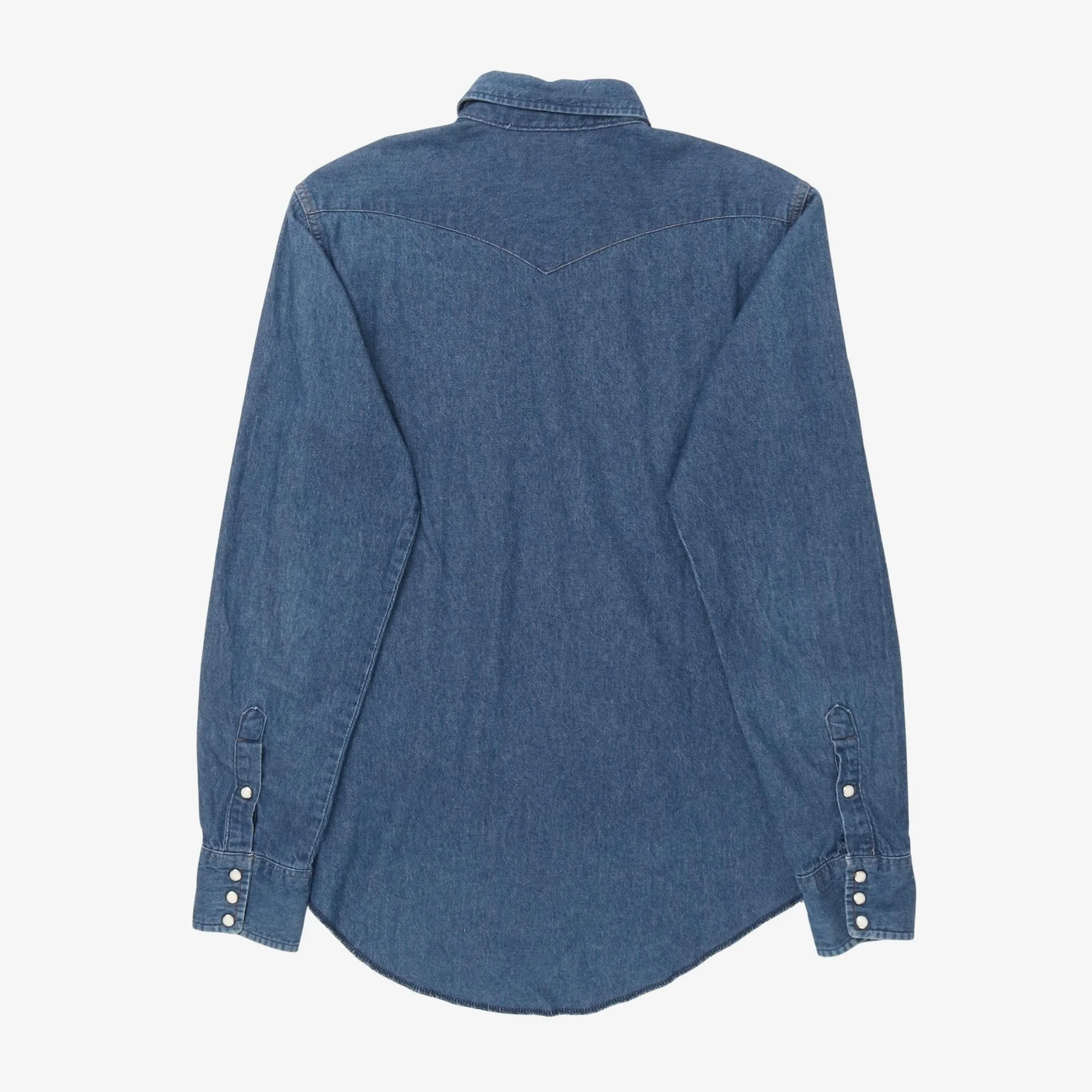 Western Denim Snap Shirt - Image 2