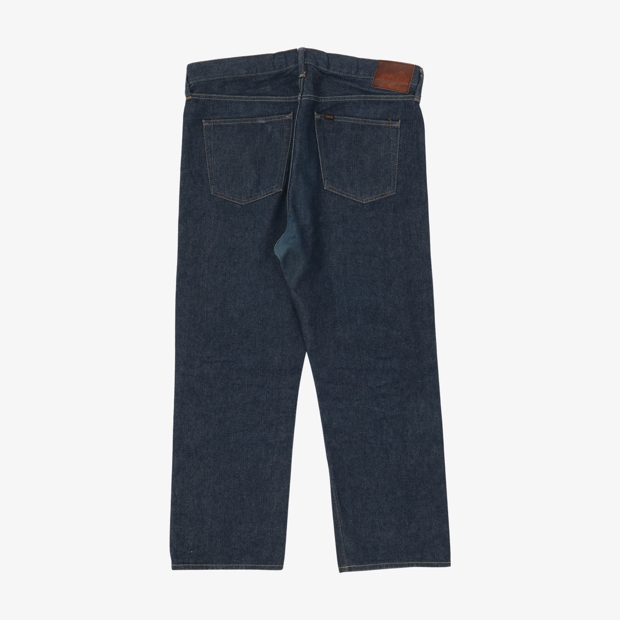 Wide Tapered Cut Selvedge Jeans (34W X 25.5L) - Image 2