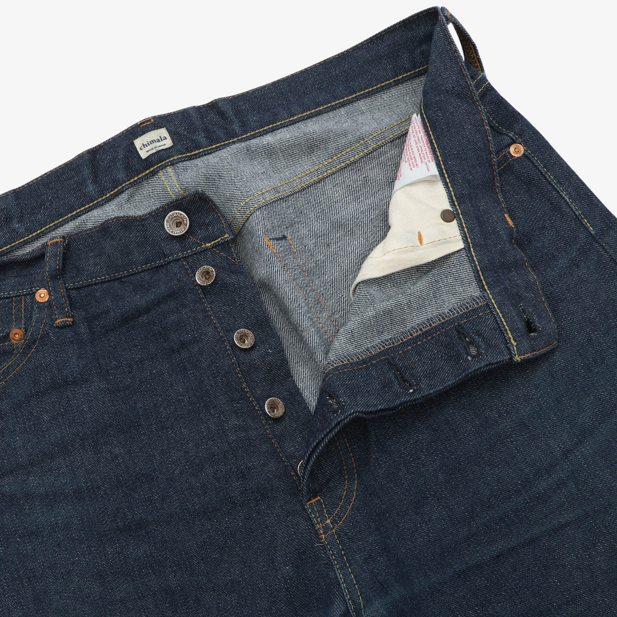 Wide Tapered Cut Selvedge Jeans (34W X 25.5L) - Image 3
