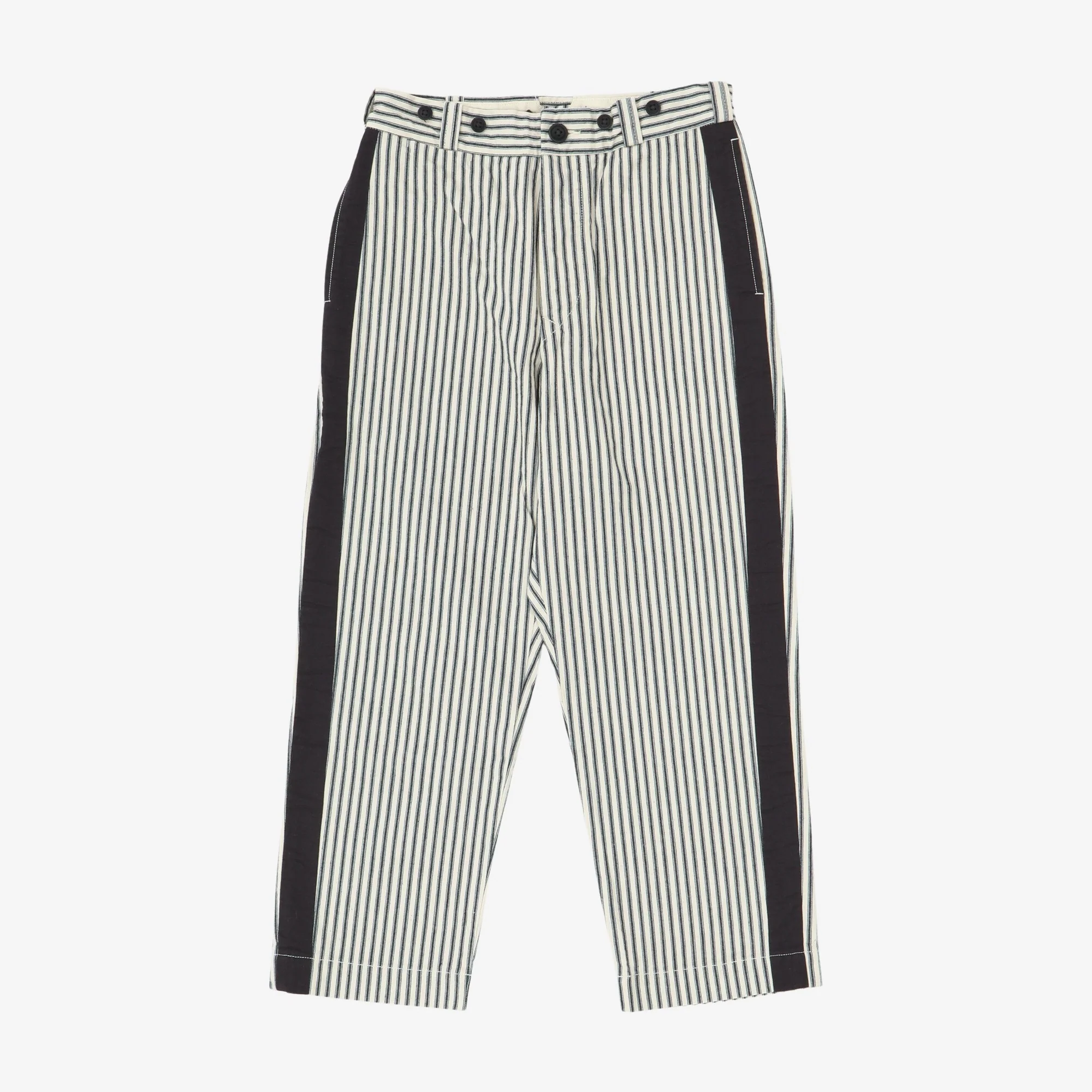 Womens Cinch Back Striped Trousers (28W X 23.5L)