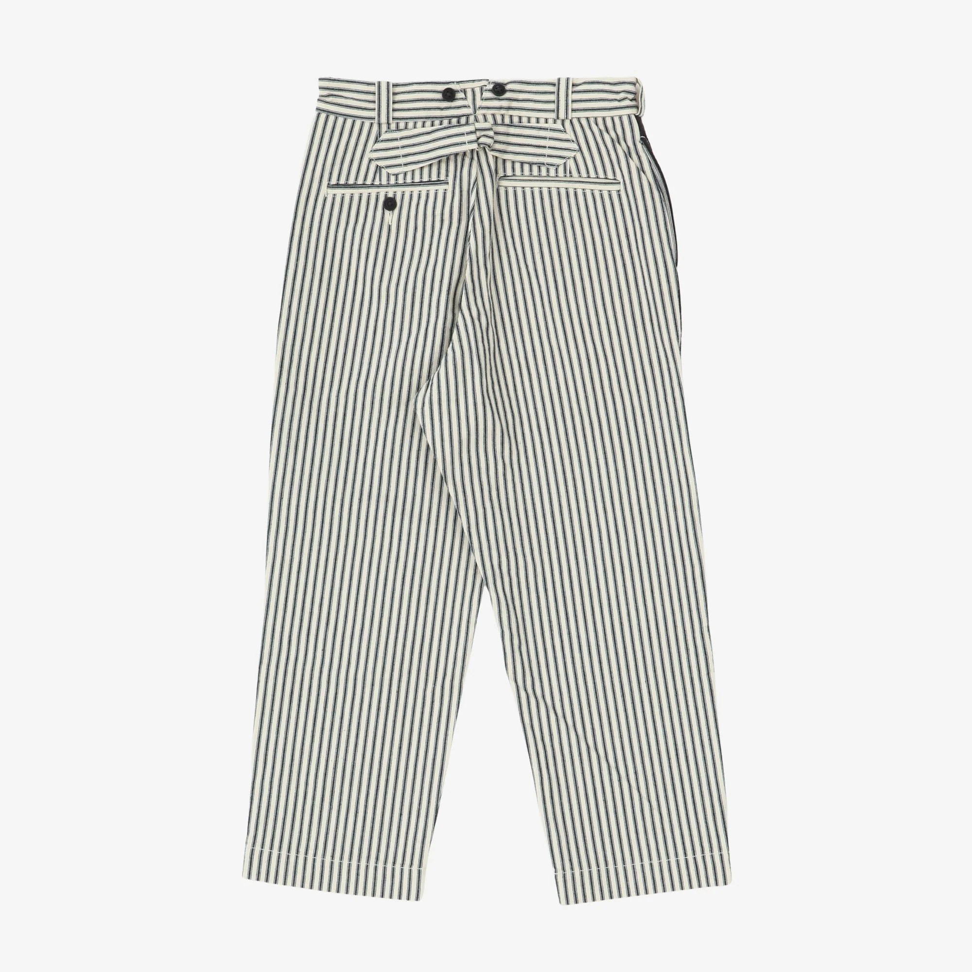 Womens Cinch Back Striped Trousers (28W X 23.5L) - Image 2