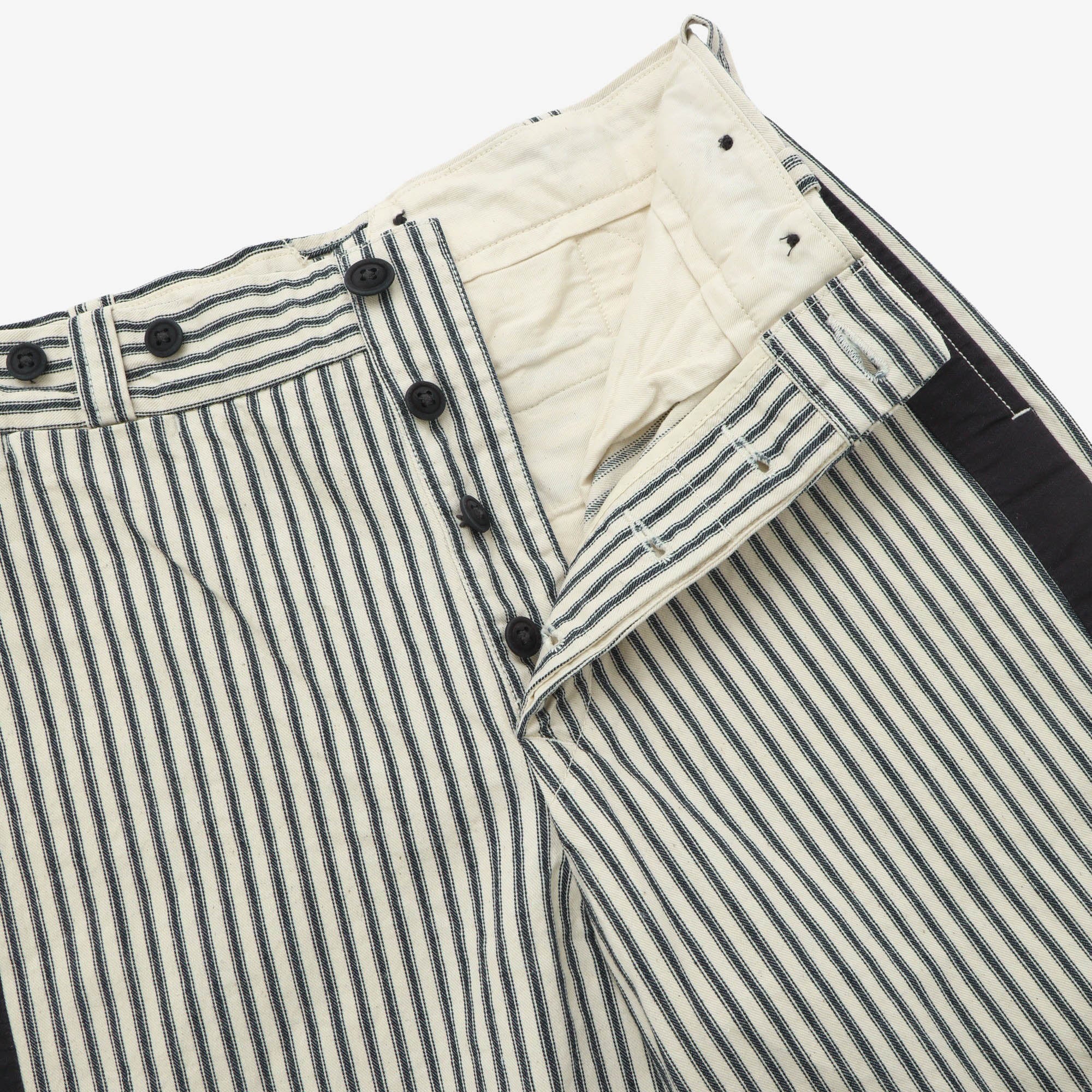 Womens Cinch Back Striped Trousers (28W X 23.5L) - Image 3