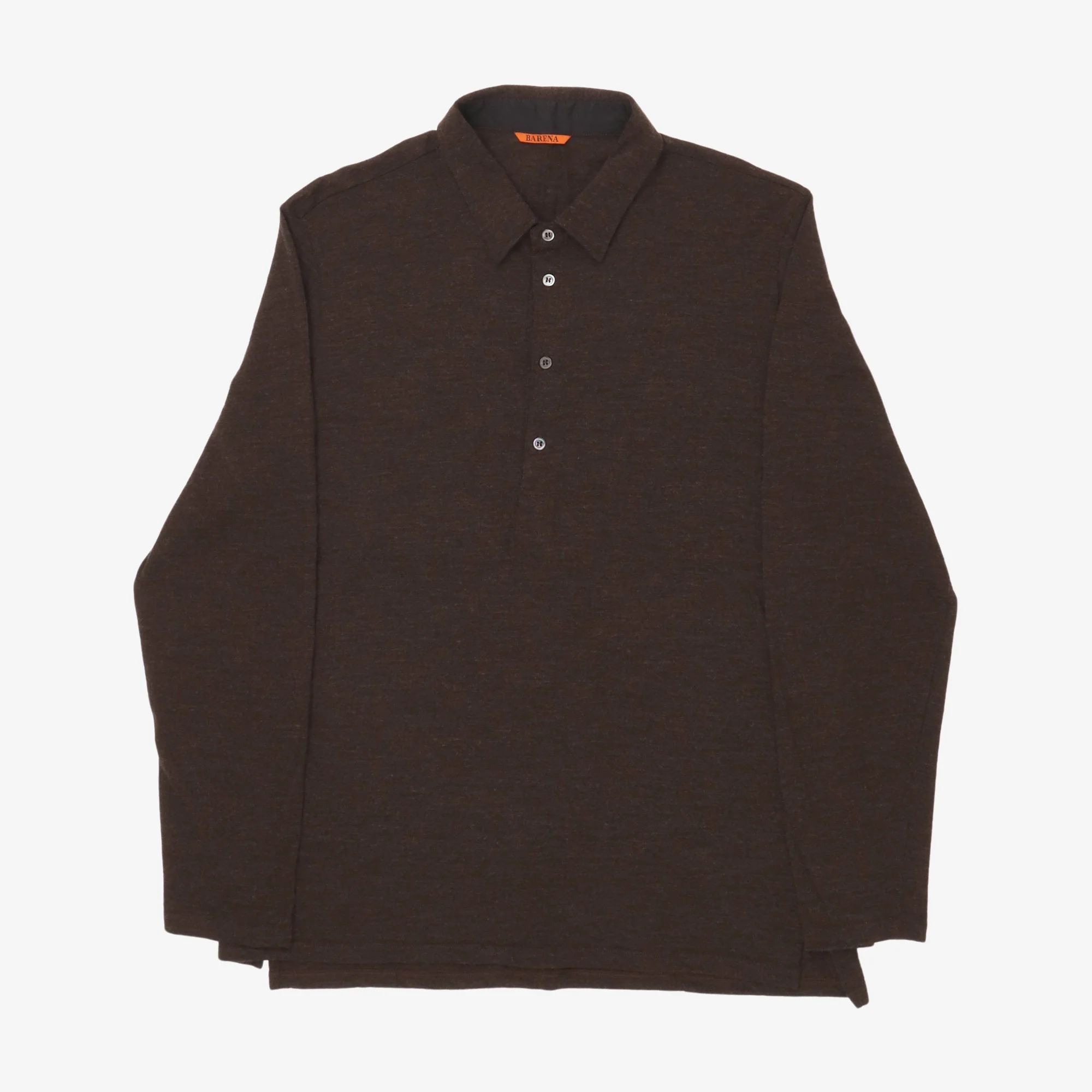 Wool Blend Polo LS