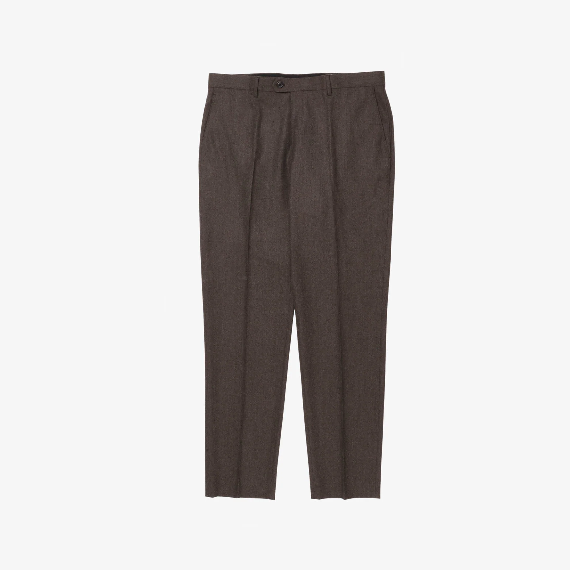 Wool Flannel Tailored Trousers (38W X 34L)